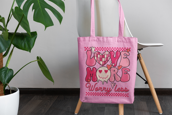 💖 LOVE MORE – Worry Less | DTF Transfer FT1092