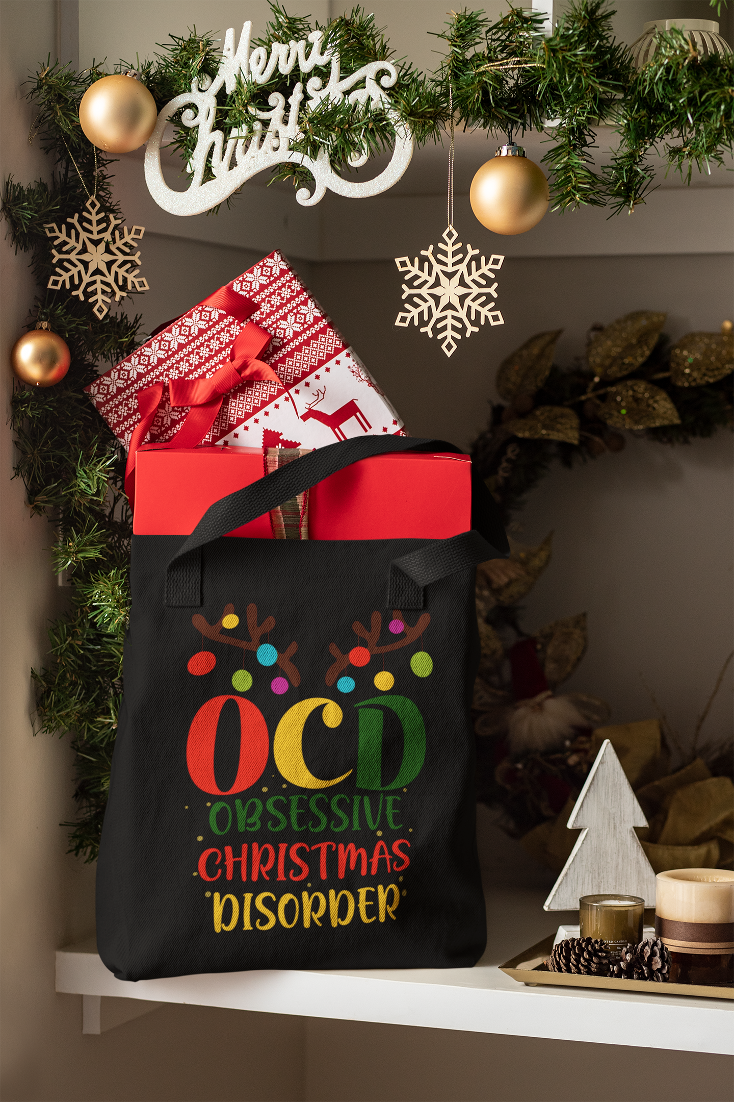 🎄✨ “OCD – Obsessive Christmas Disorder” DTF Transfer FT565