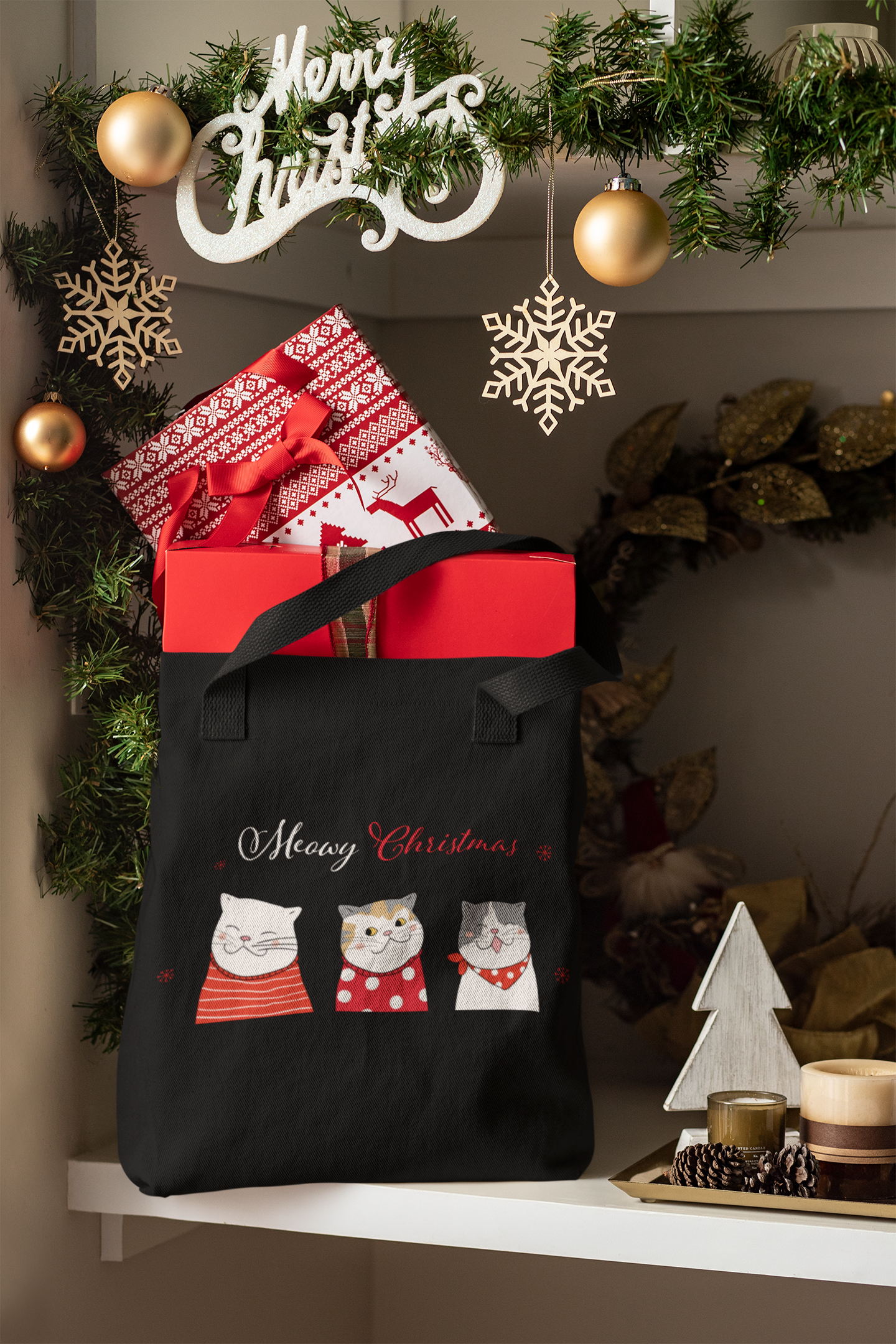 🎄🐾 Meowy Christmas DTF Transfer FT563