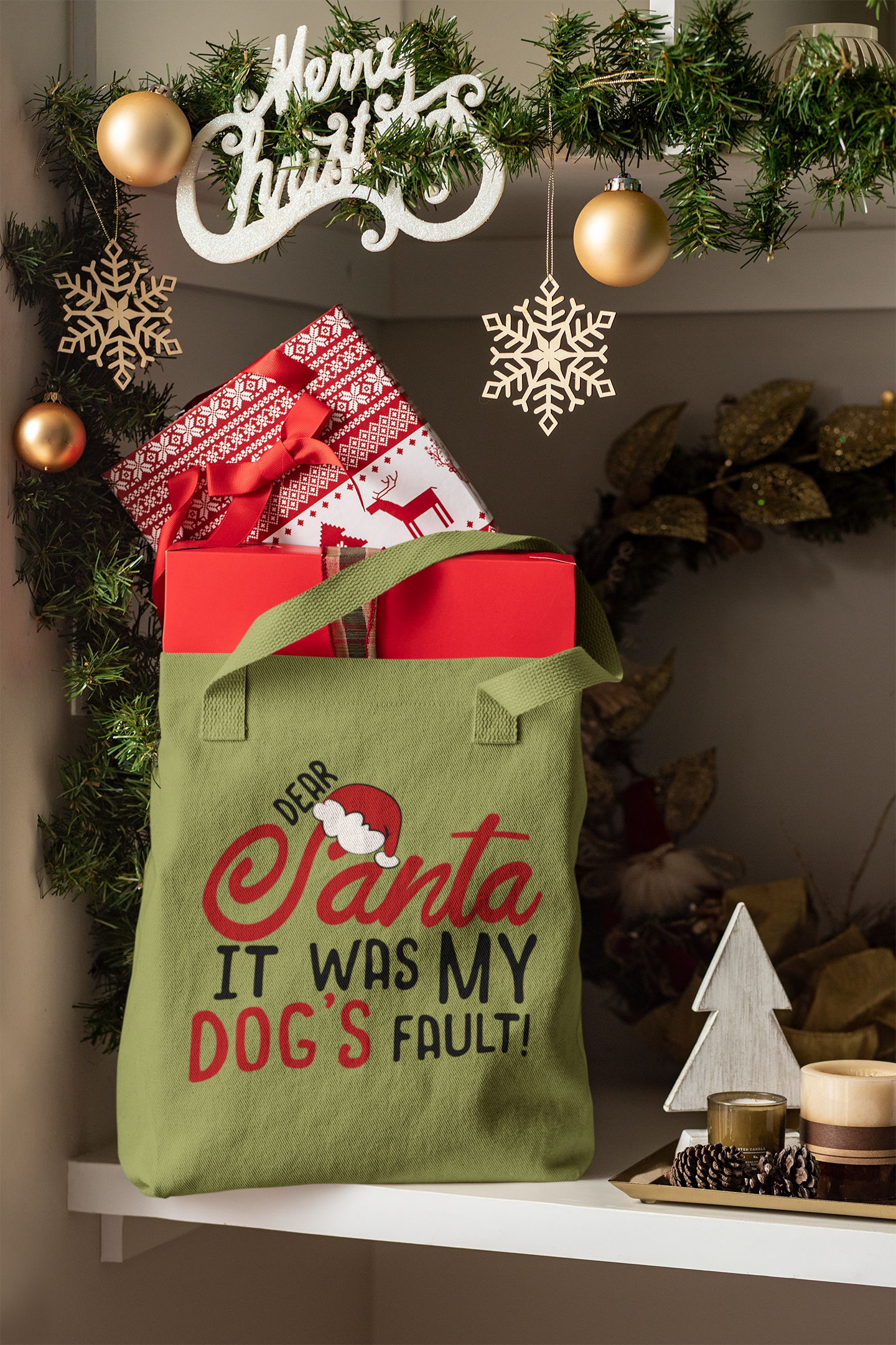 🎅🐾 “Funny Christmas Pet Lover Design” DTF Transfer FT567
