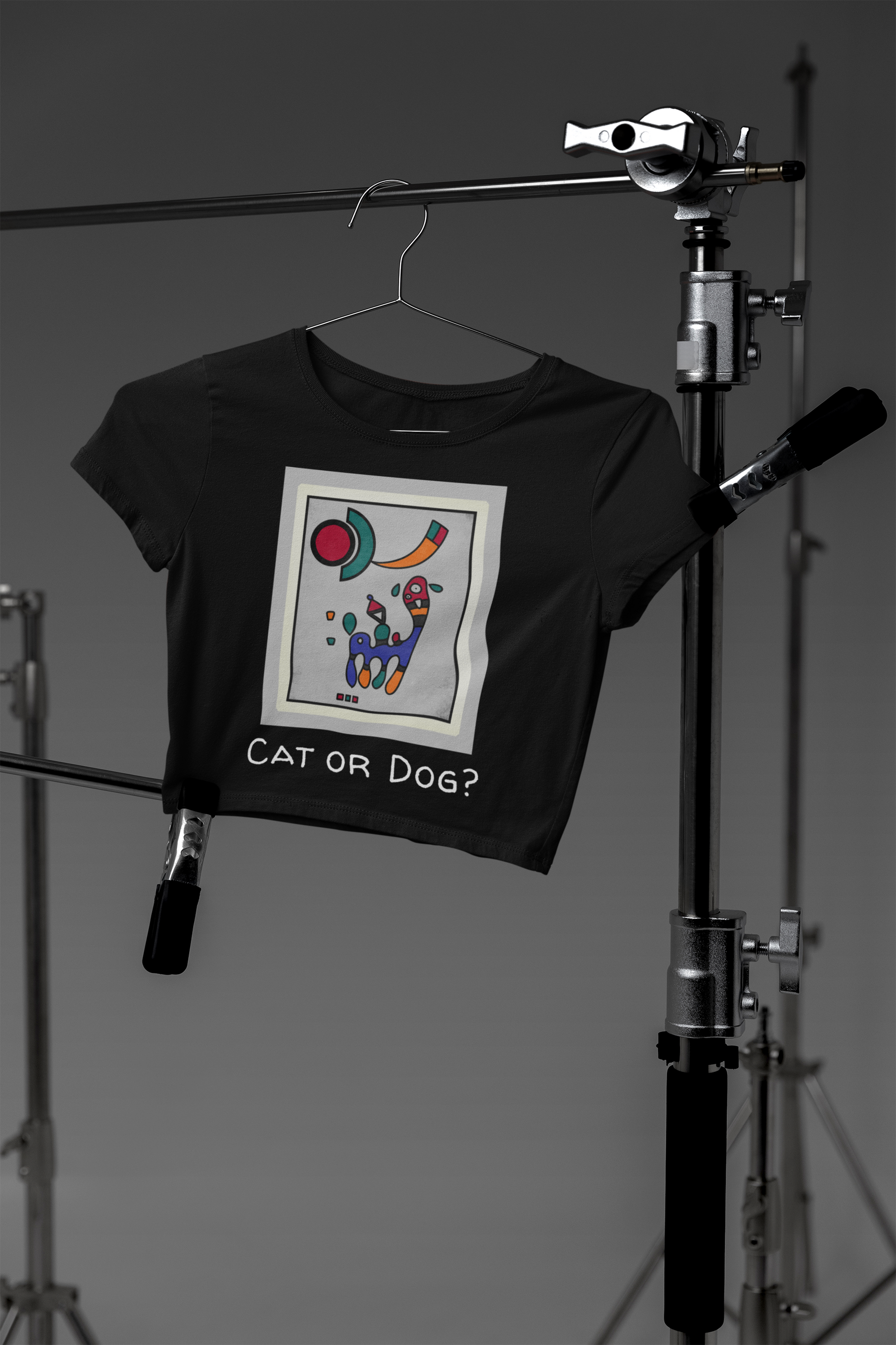 🐾 Cat or Dog? – Abstract Design DTF Transfer FT423