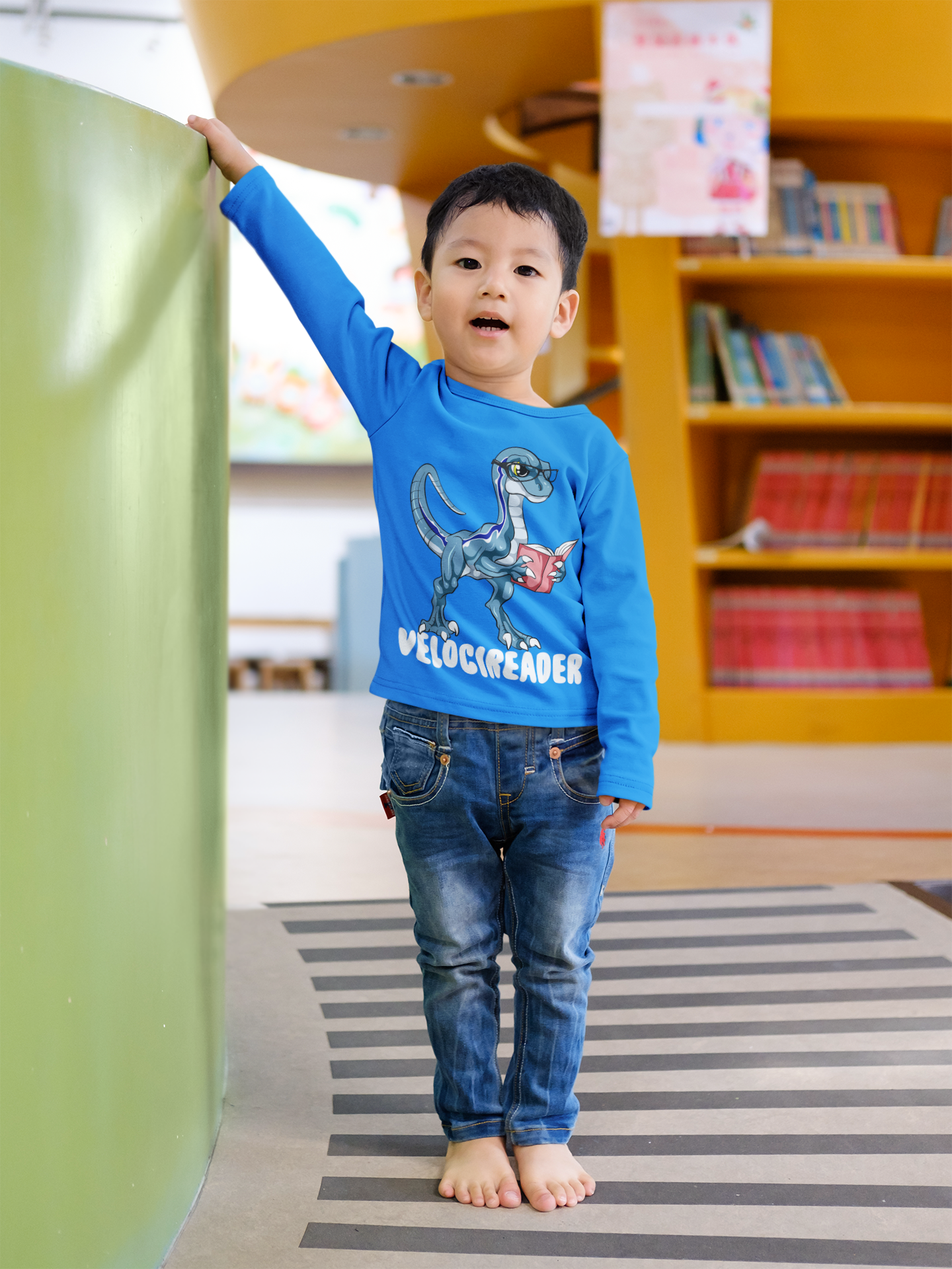 🦖📖🤓 VelociReader | Smart Dinosaur DTF Transfer FT748