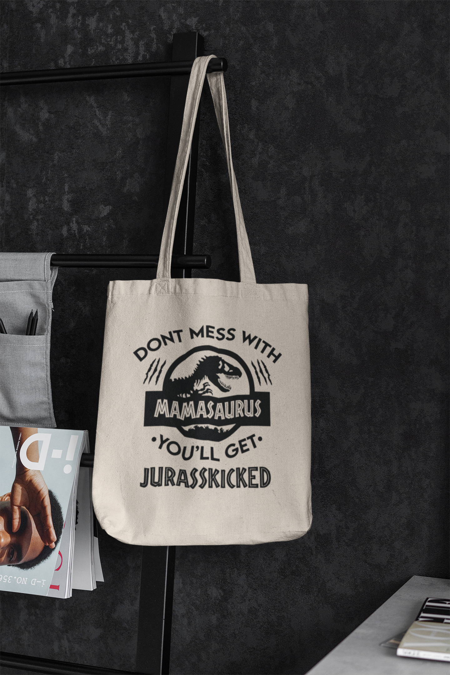 🦖 Don’t Mess With Mamasaurus | Bold Mom Black DTF Transfer FT858