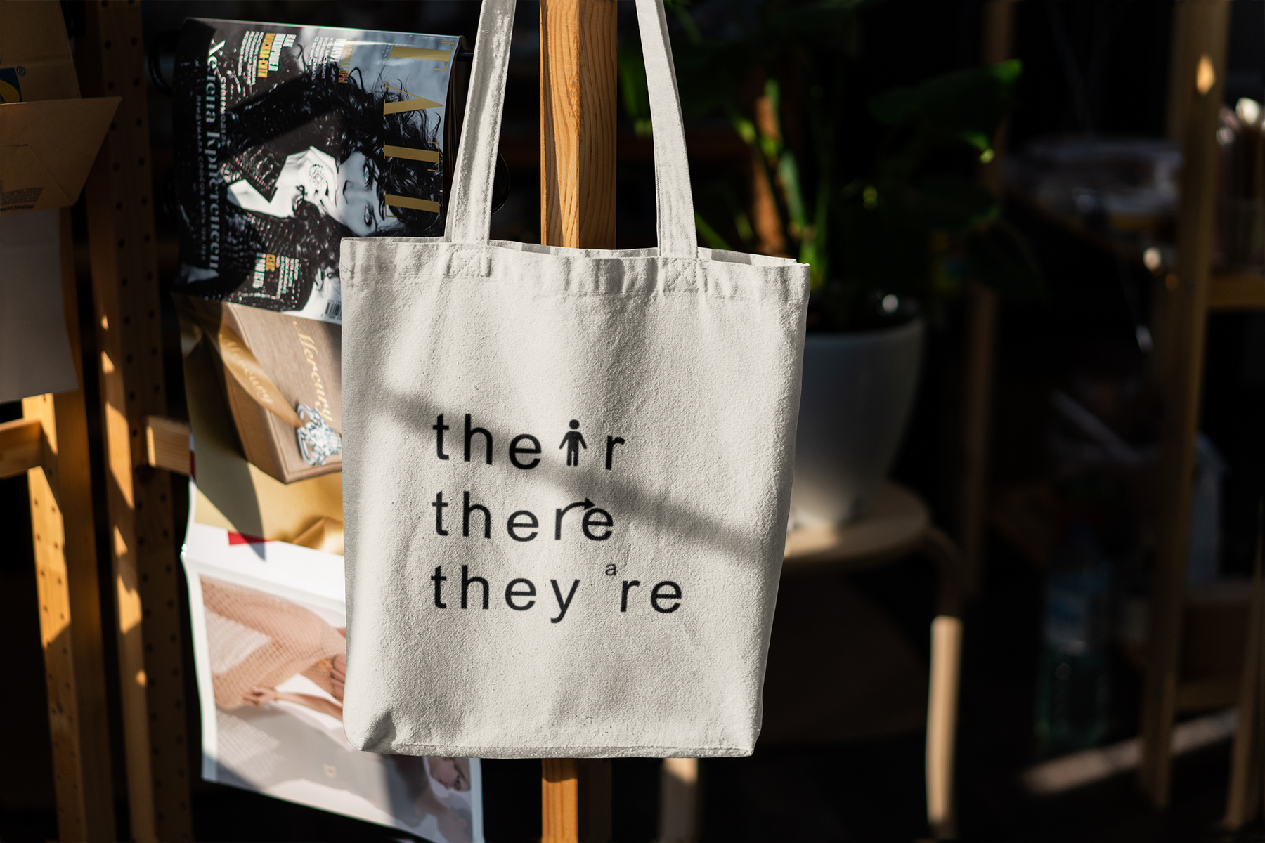 ♻️ their / there / they’re – Visual Wordplay -Black Font | DTF Transfer FT650