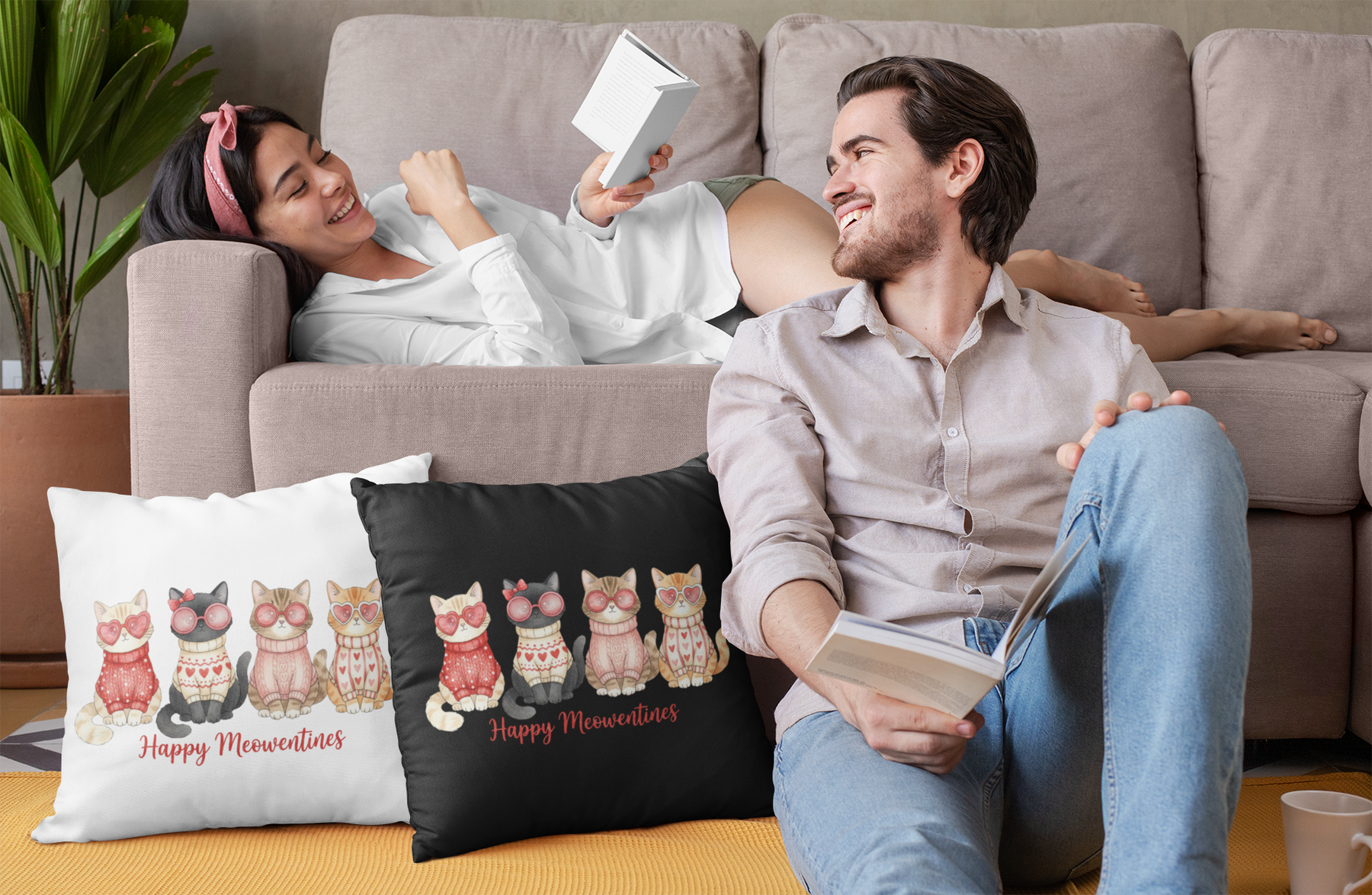 🐾 Happy Meowentine’s – Valentine’s Day | DTF Transfer FT1115