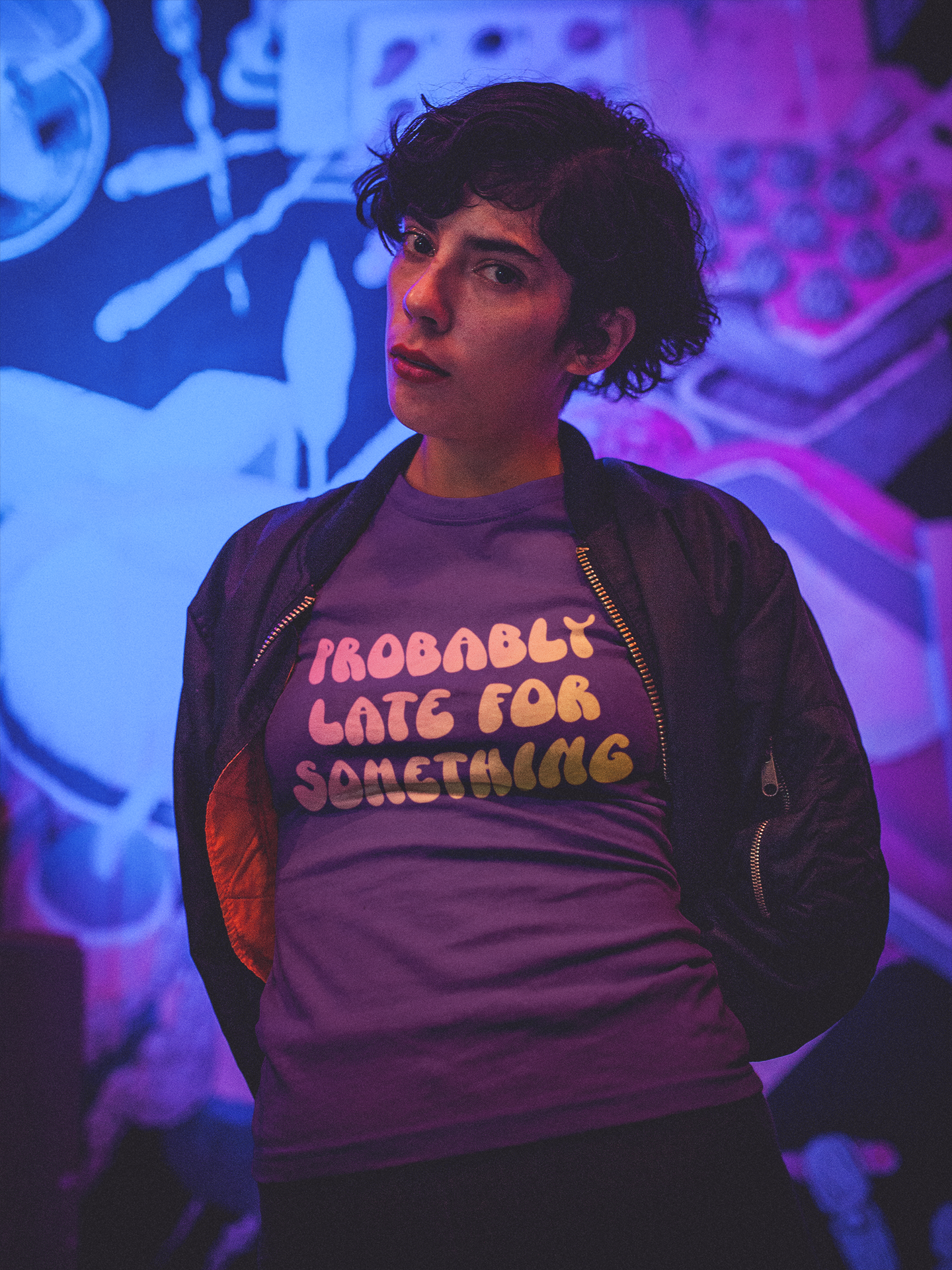 🕒 Probably Late for Something DTF Transfer FT466