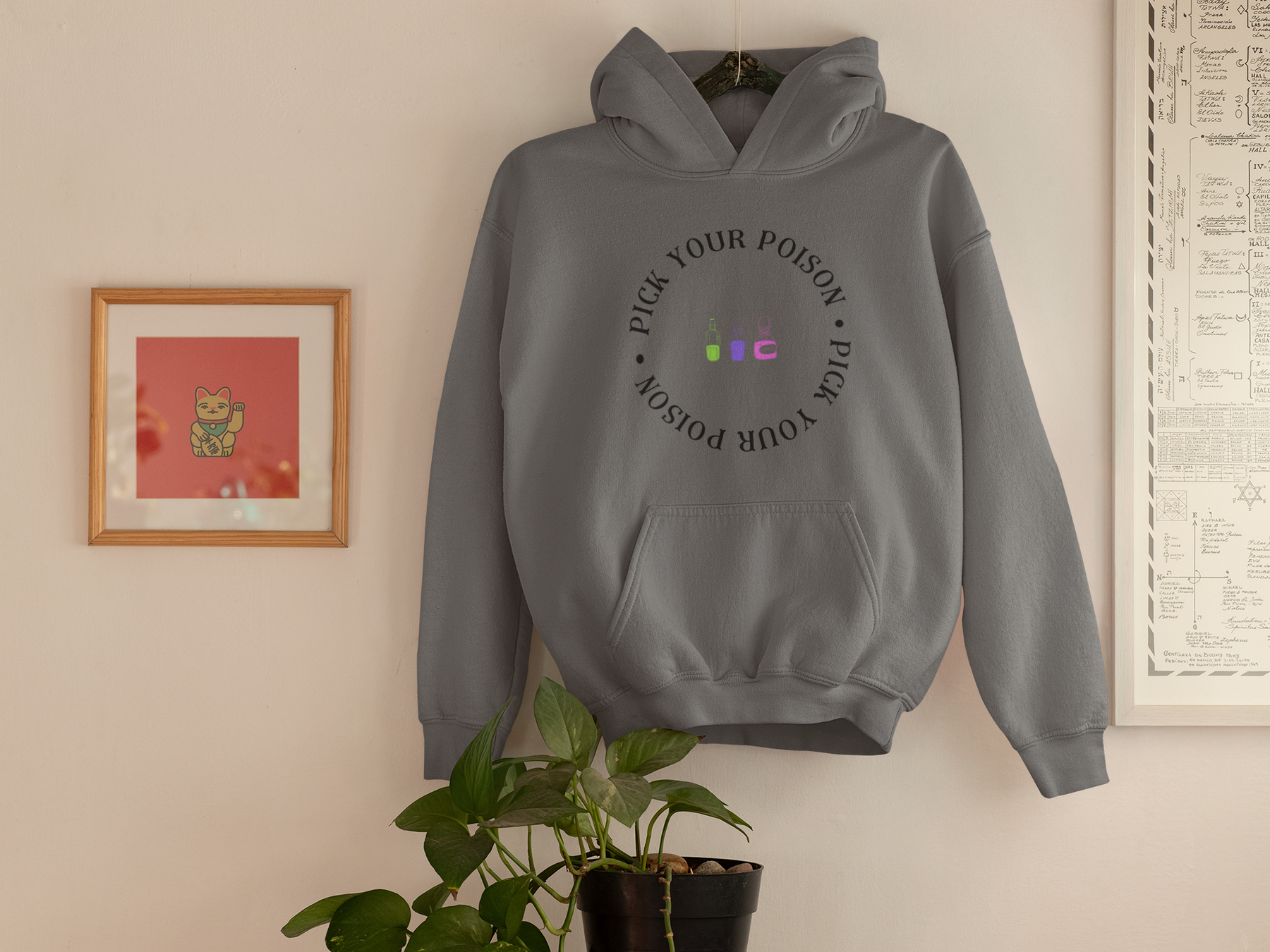 🧪 Pick Your Poison Black Text DTF Transfer FT549