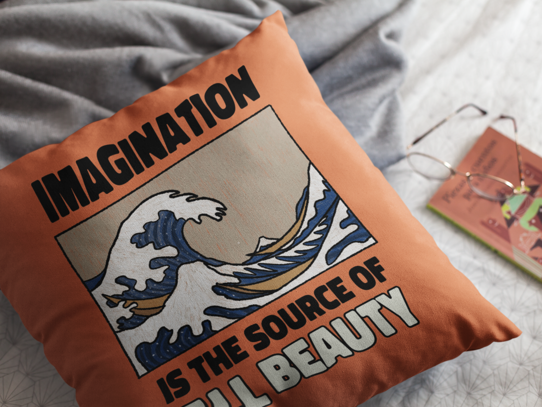 🌊 Imagination Is the Source of All Beauty Black Font | DTF Transfer FT654