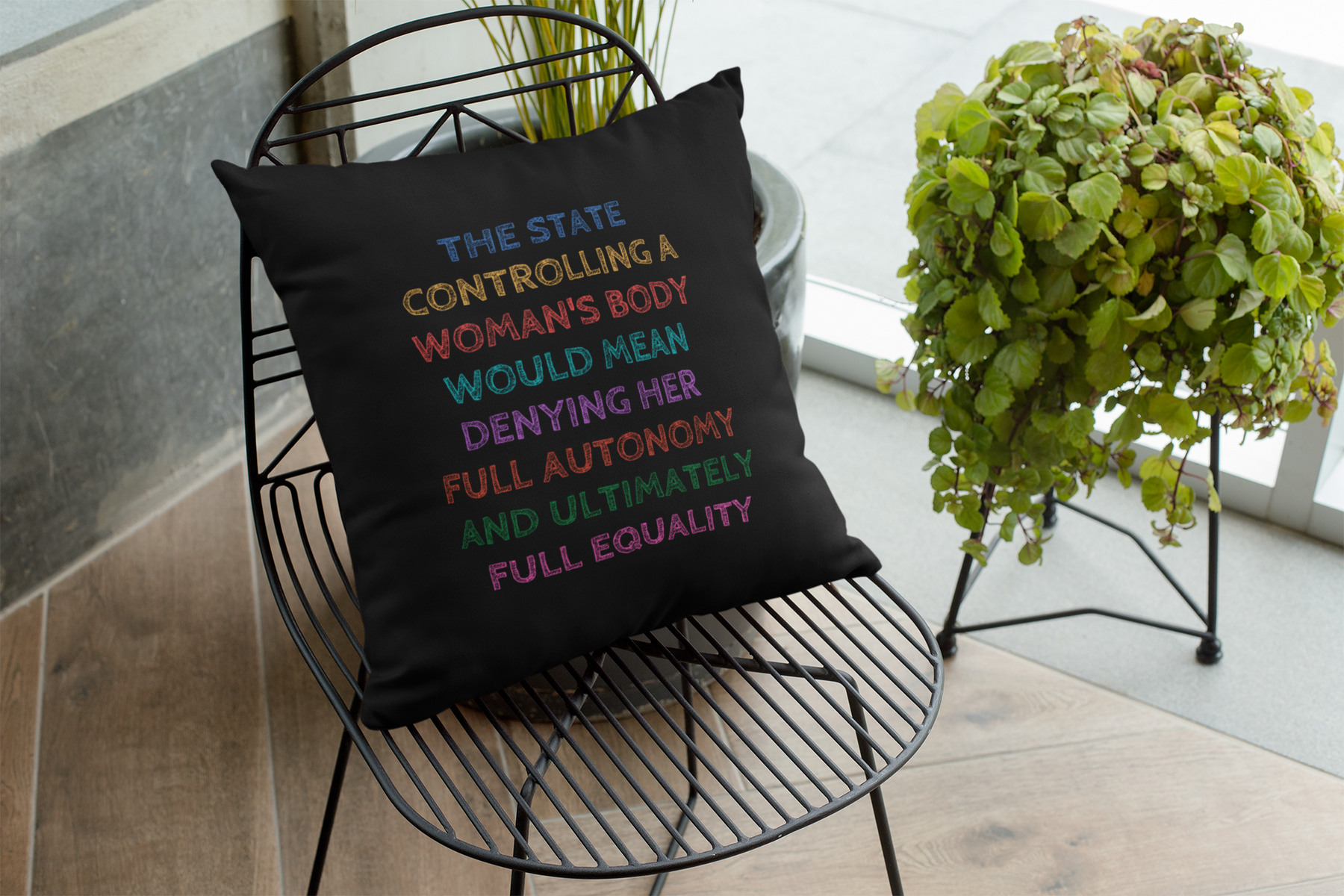 🧠 The State Controlling a Woman’s Body – Statement Typography | DTF Transfer FT660