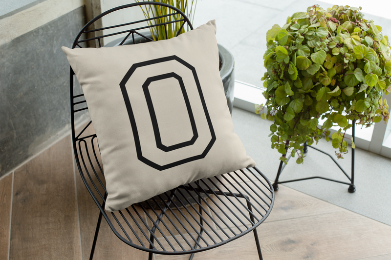 ⬛ “0” – Zero – Solid Black Outline Numeric | DTF Transfer FT1050