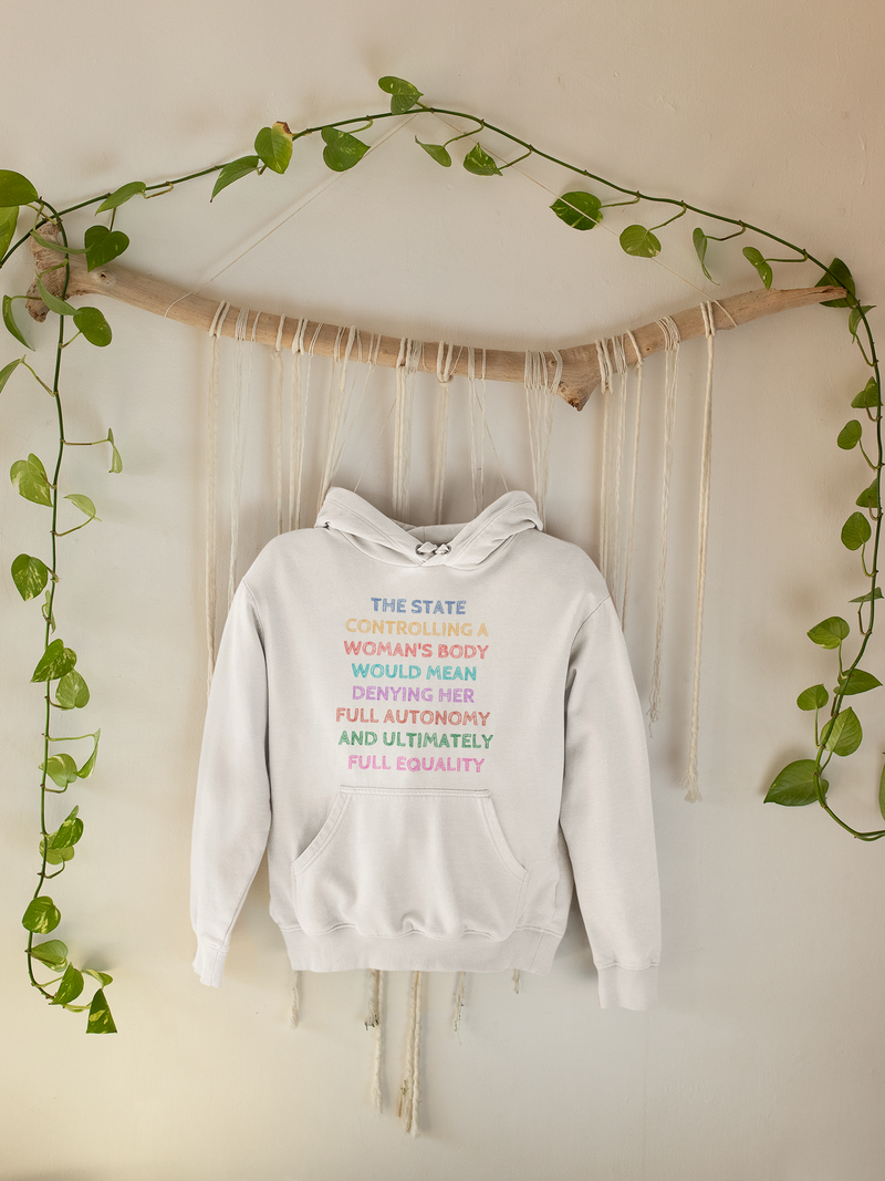 🧠 The State Controlling a Woman’s Body – Statement Typography | DTF Transfer FT660