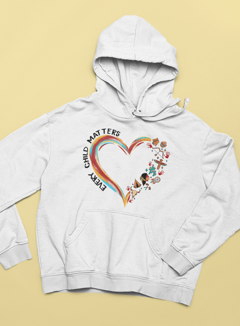 🧡🕊️ Every Child Matters – Indigenous Heart & Symbols | DTF Transfer FT963