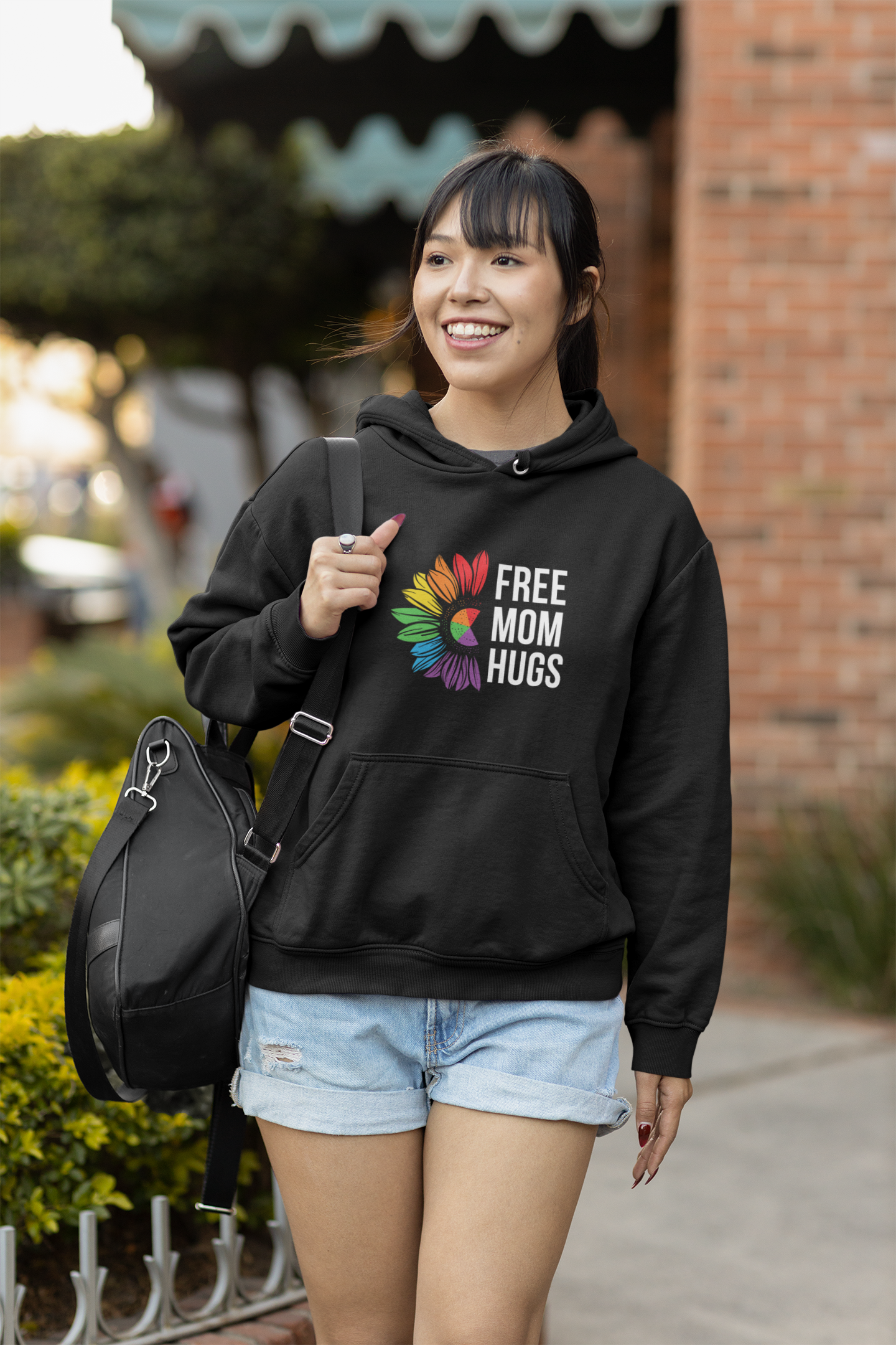 🌈 FREE MOM HUGS | Pride Flower DTF Transfer FT712