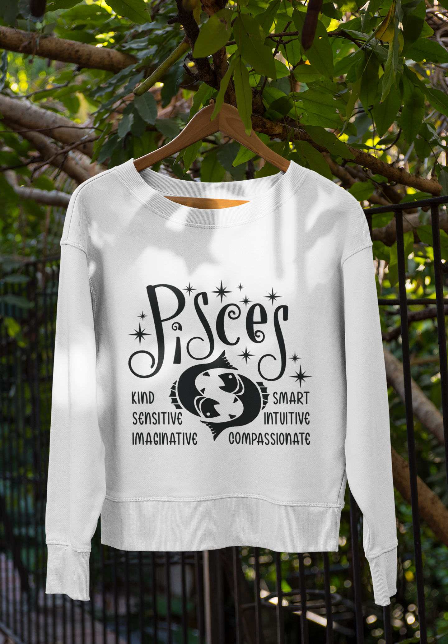 ♓🌊 Pisces Zodiac – Intuitive Soul DTF Transfer FT890