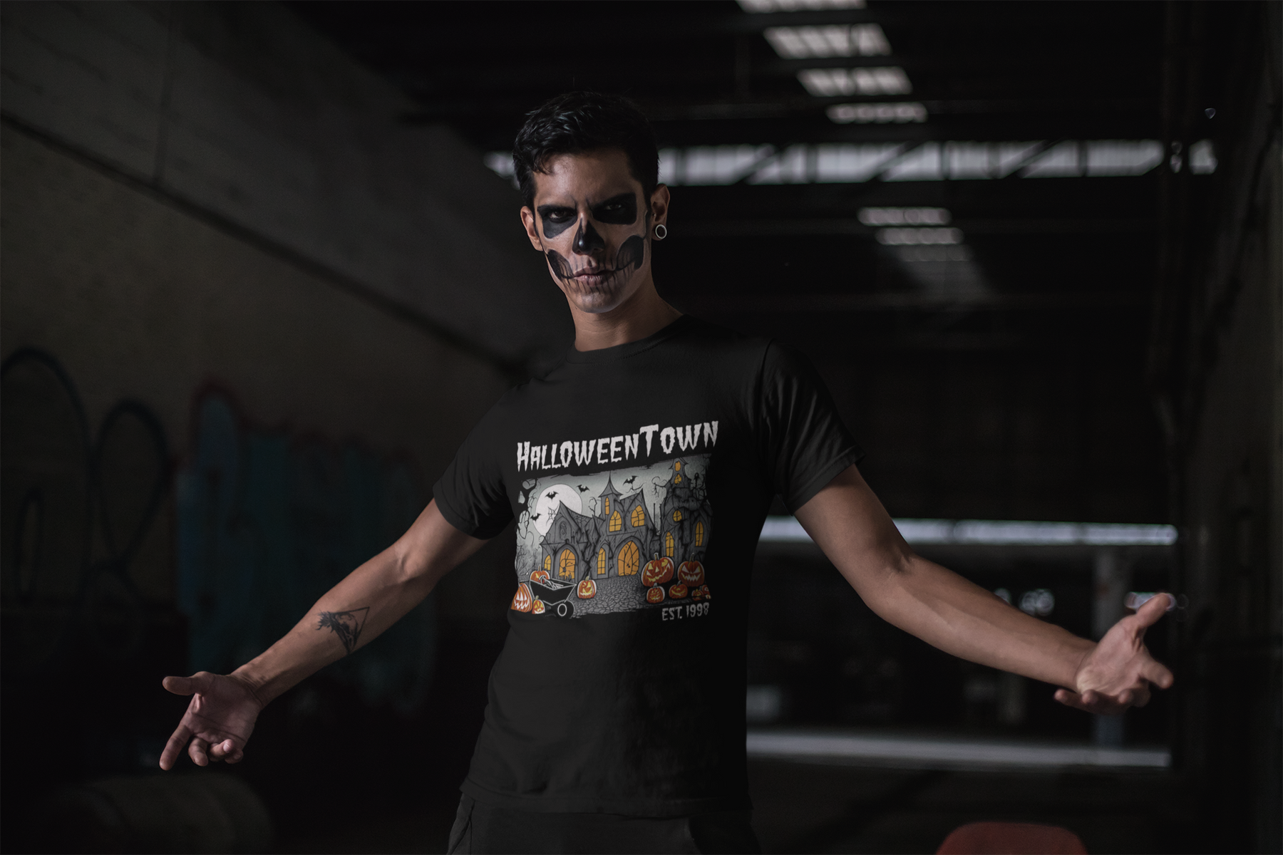 🕯️🎃 Halloween Town Art Design DTF Transfer FT291