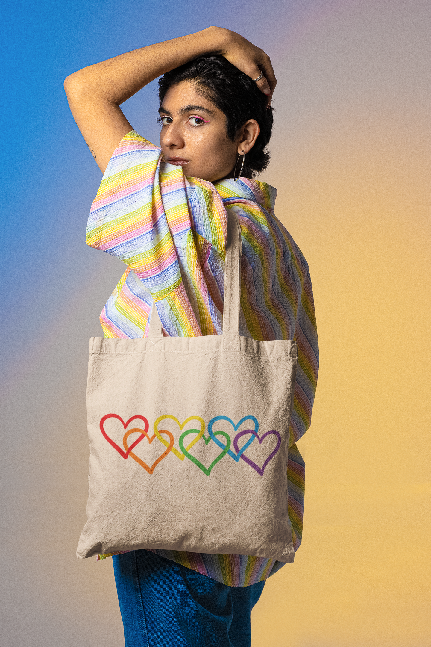 🏳️🌈 Interlinked Hearts | Unity Pride DTF Transfer FT696 – Falcon Transfers