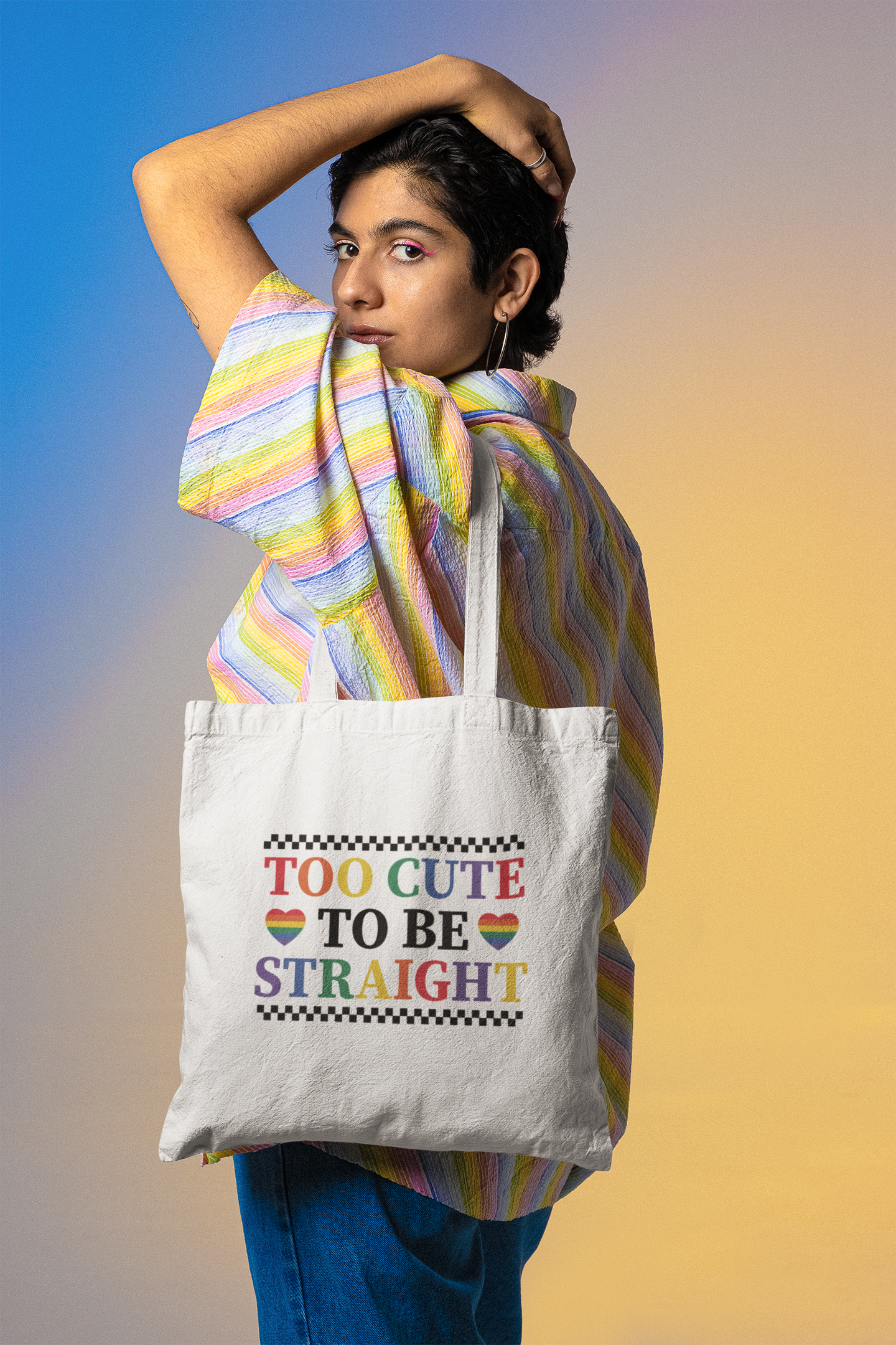 😍🌈 Too Cute to Be Straight DTF Transfer FT203