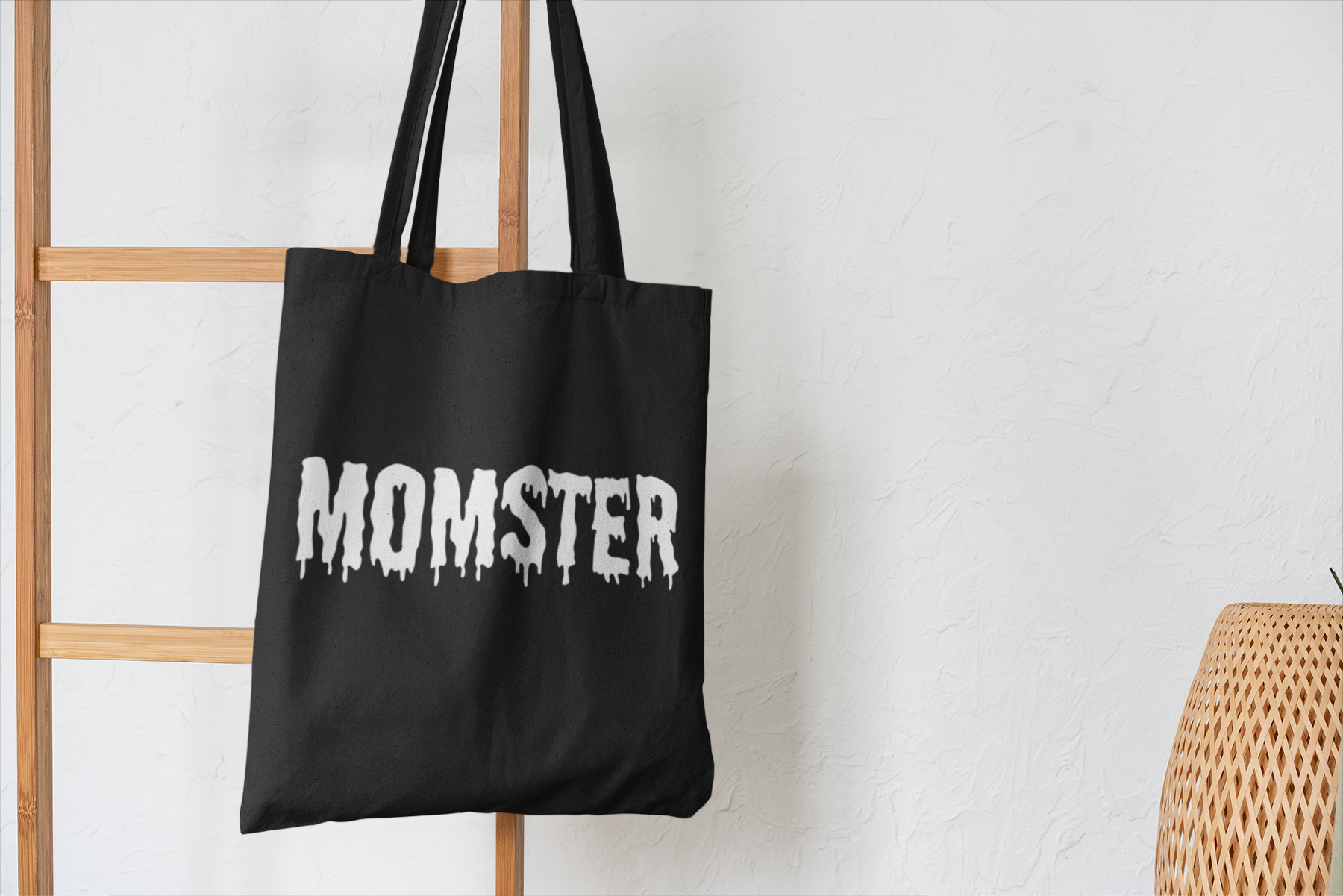 💀🎃 MOMSTER – The Spooky Season Mom Design White Font DTF Transfer FT598