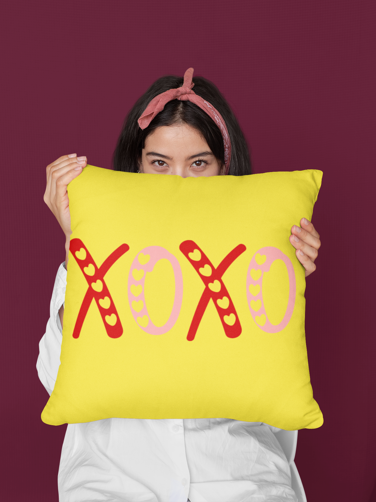 💘 XOXO Dual-Color Heart Design DTF Transfer FT406