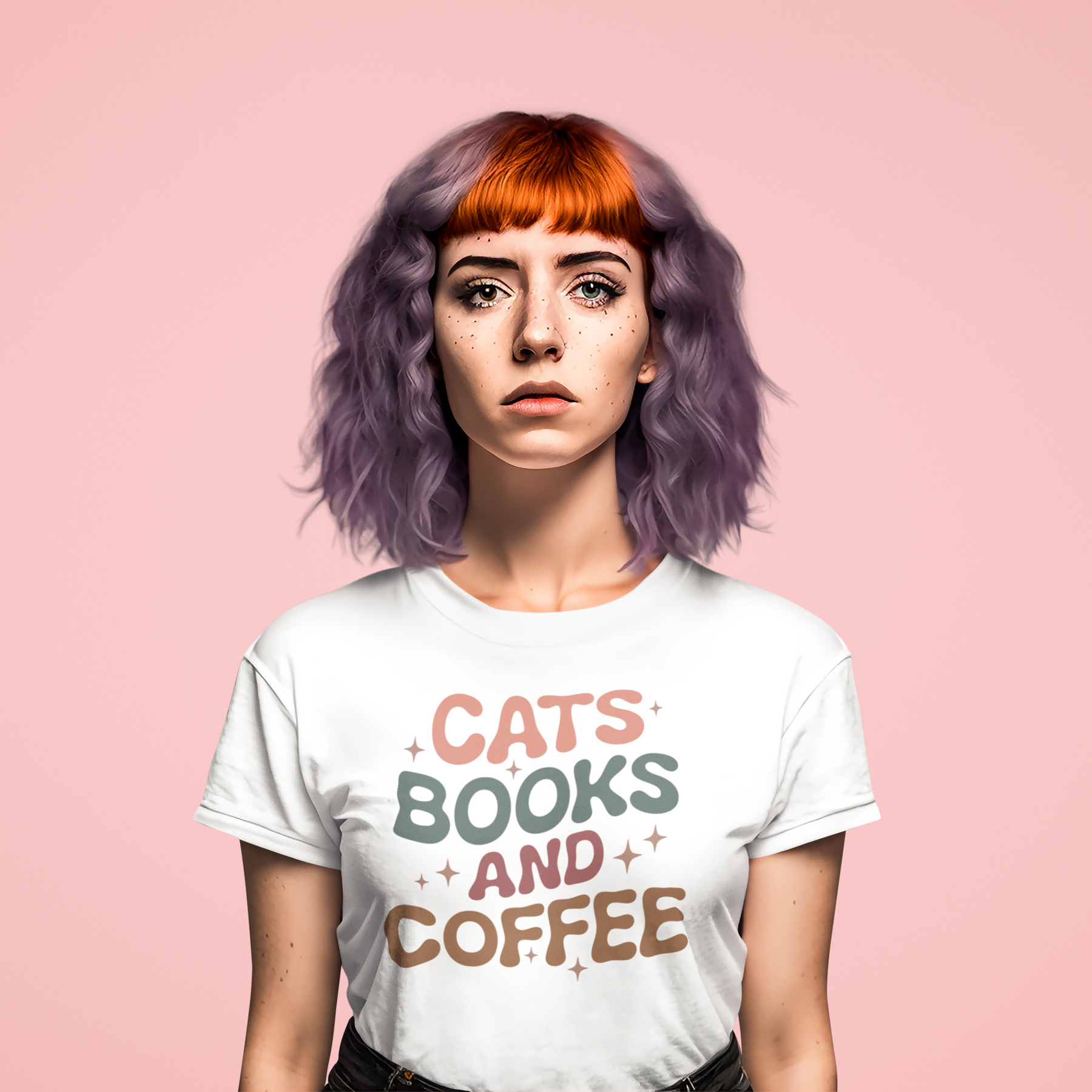 Cats Books and Coffee FT72