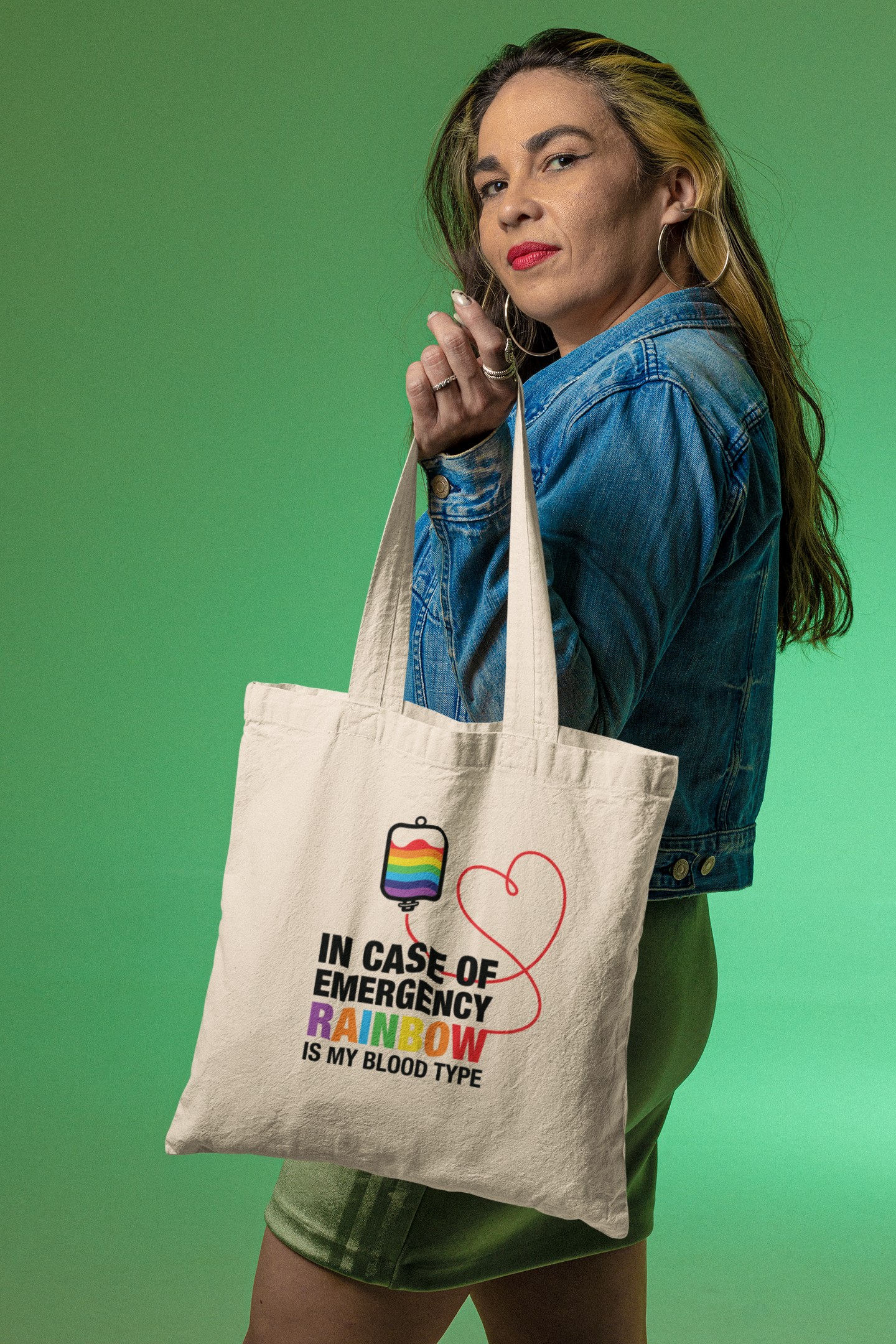 🏳️🌈 In Case of Emergency | Rainbow Is My Blood Type DTF Transfer FT698