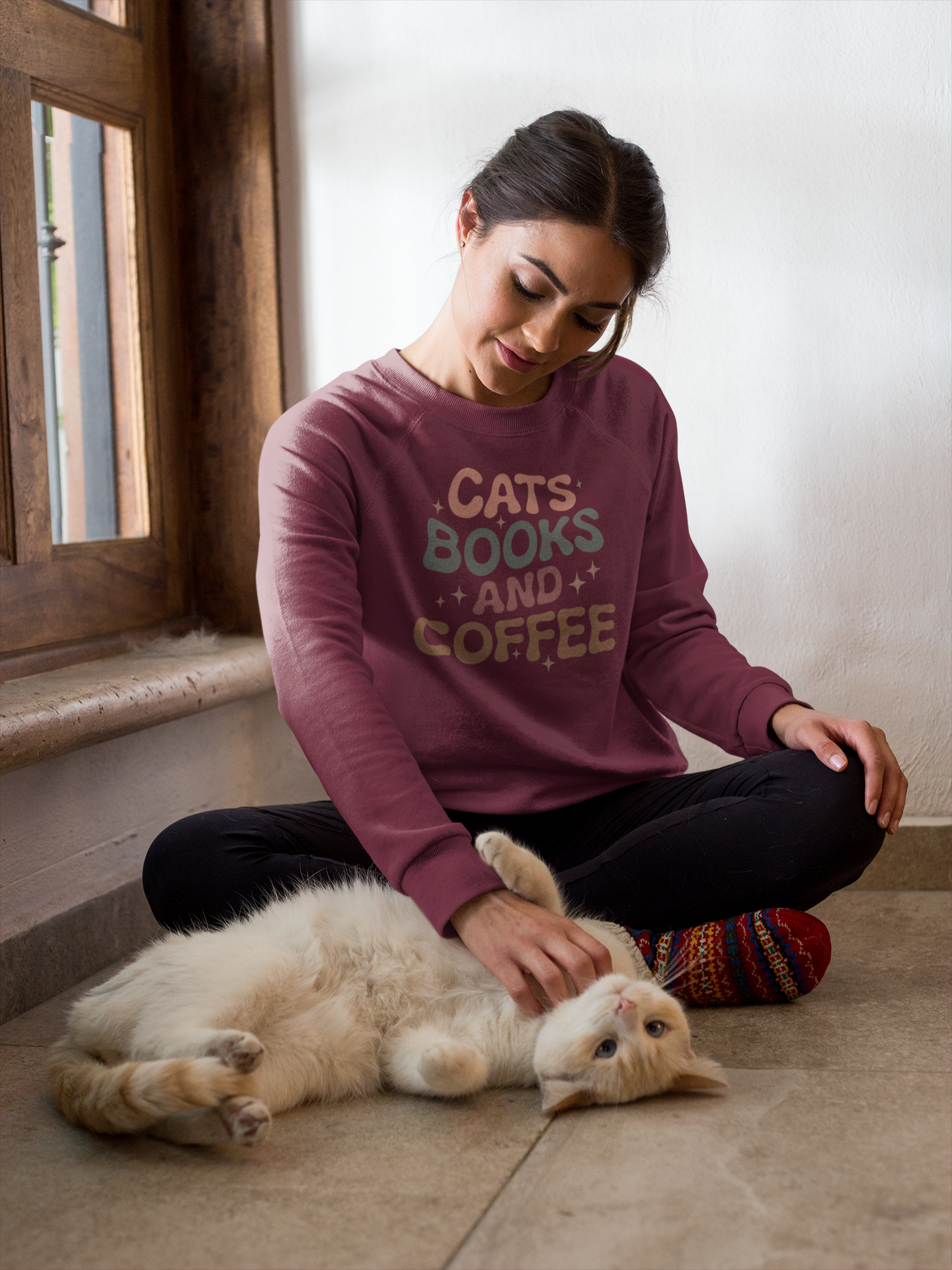 Cats Books and Coffee FT72