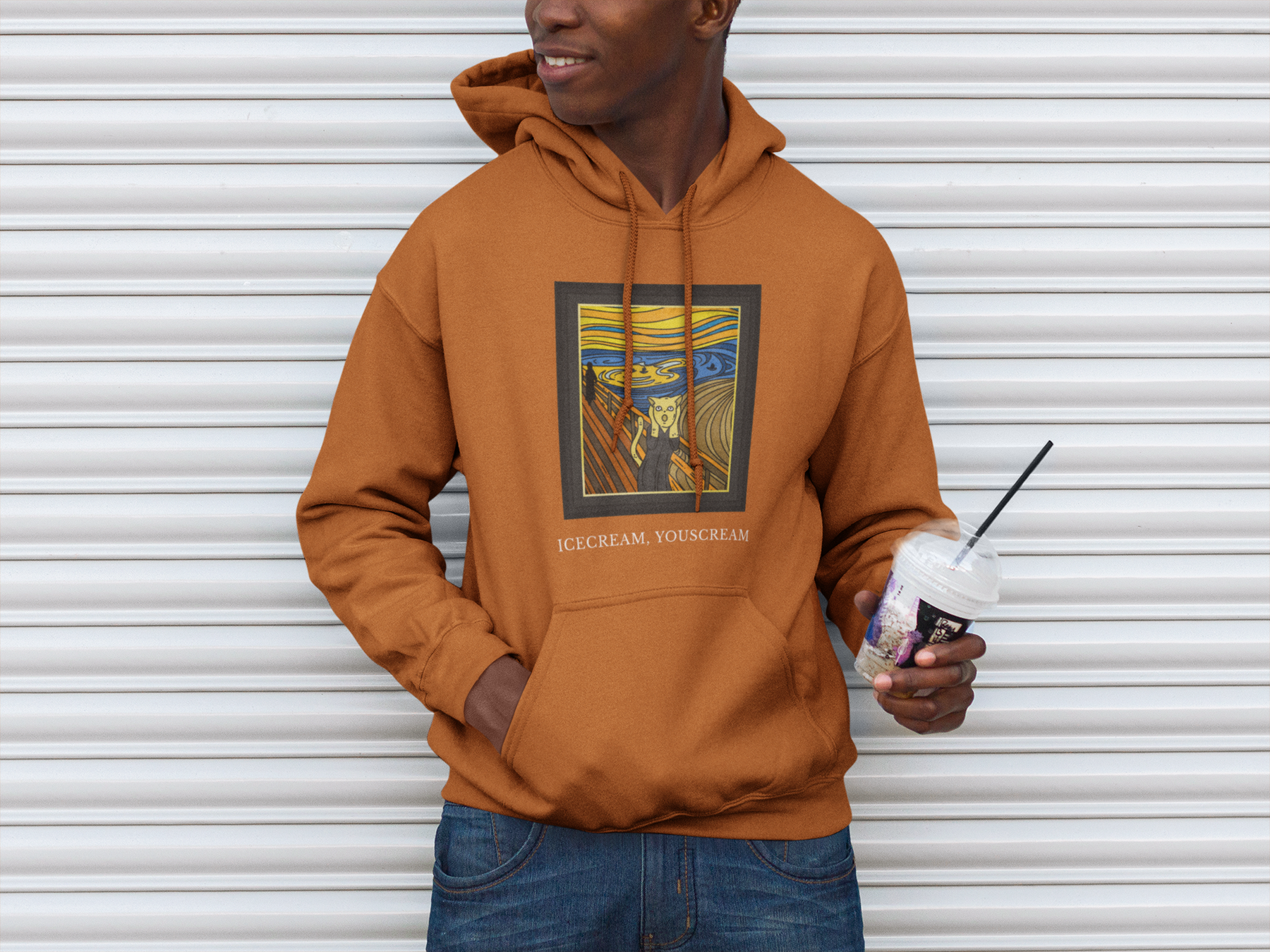 🐾"Icecream, You Scream" Cat Scream Design DTF Transfer FT425