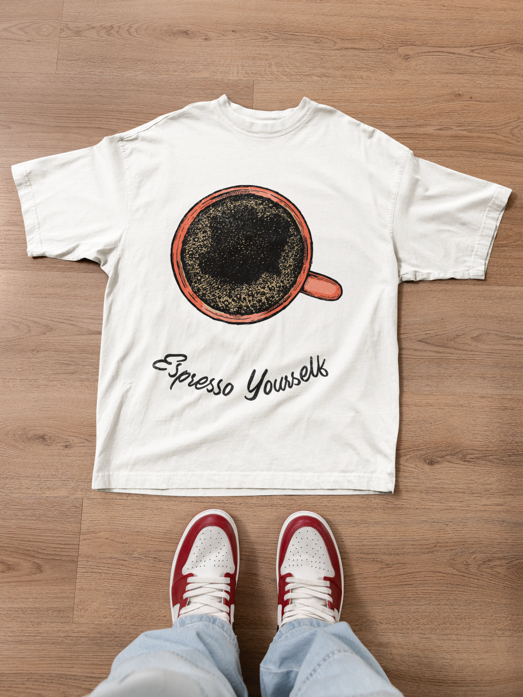 ☕ Espresso Yourself – Minimal Coffee DTF Transfer FT833