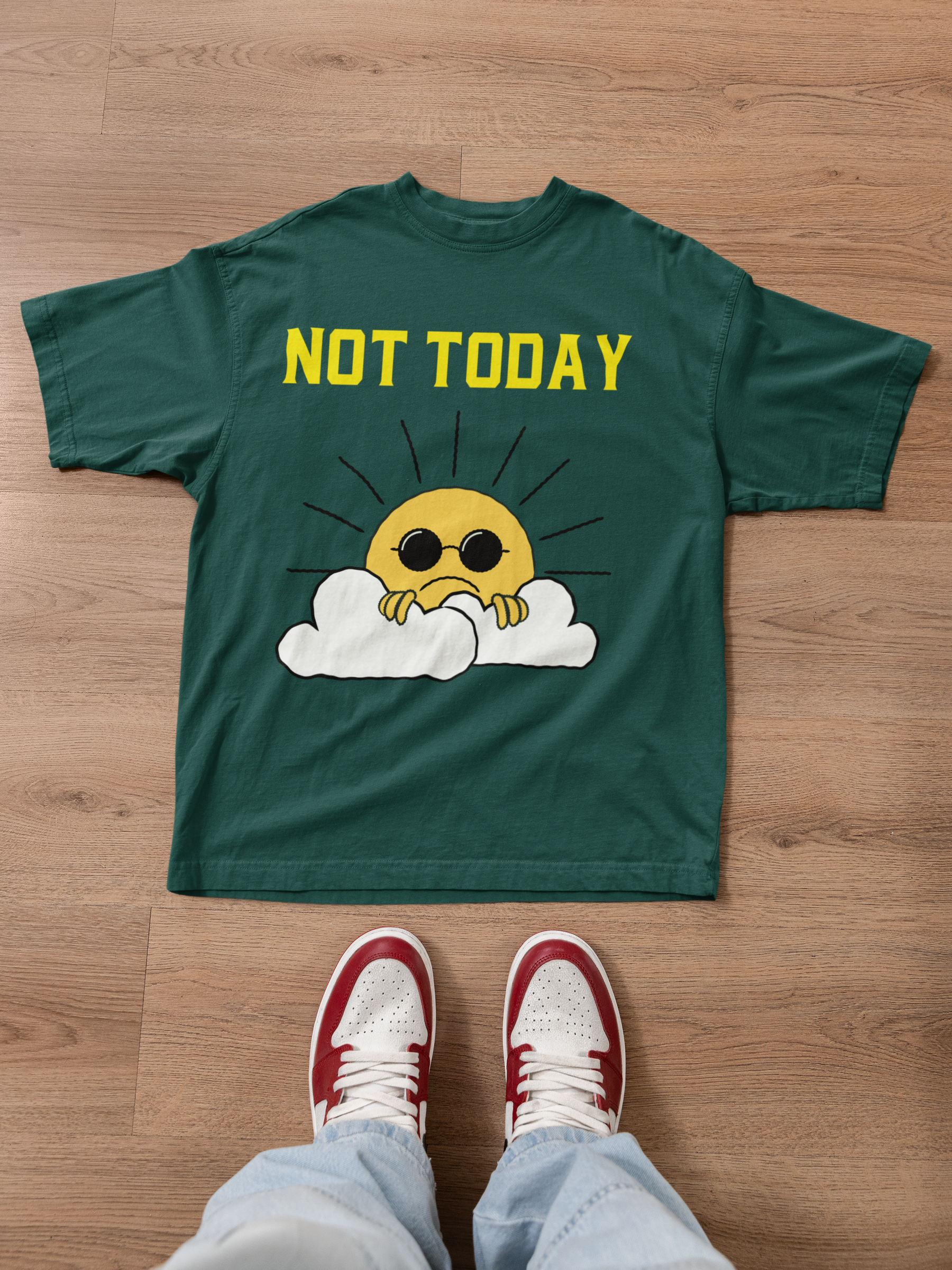😤☁️ NOT TODAY | Moody Humor DTF Transfer FT839