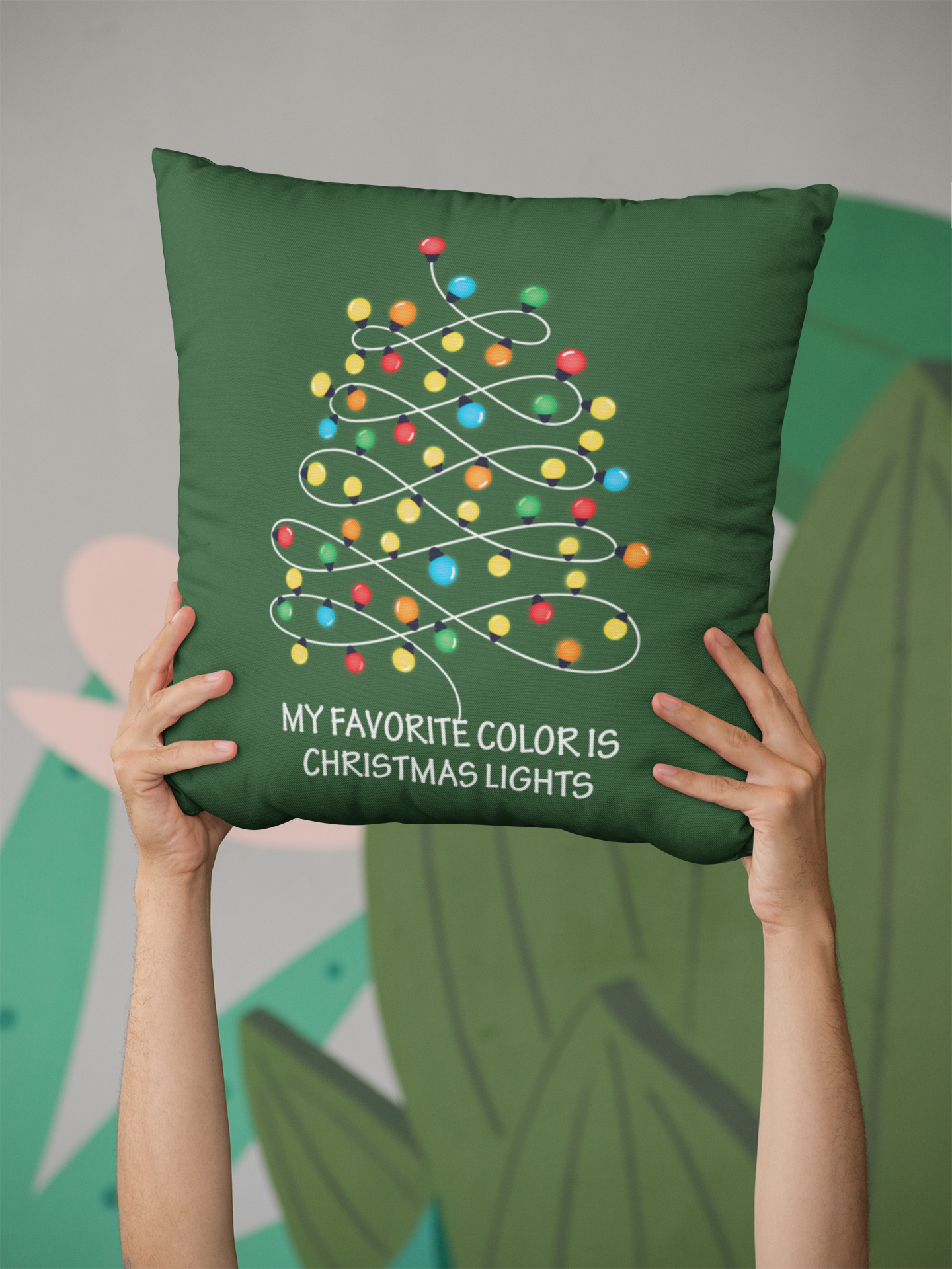 My Favorite Color Is Christmas Lights  DTF Transfer FT458