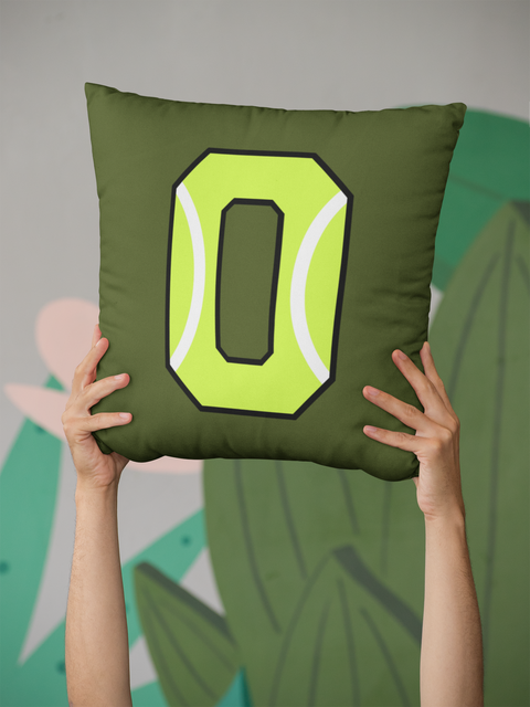 🎾 “0” – Zero – Neon Green Tennis-Style Numeric | DTF Transfer FT1040