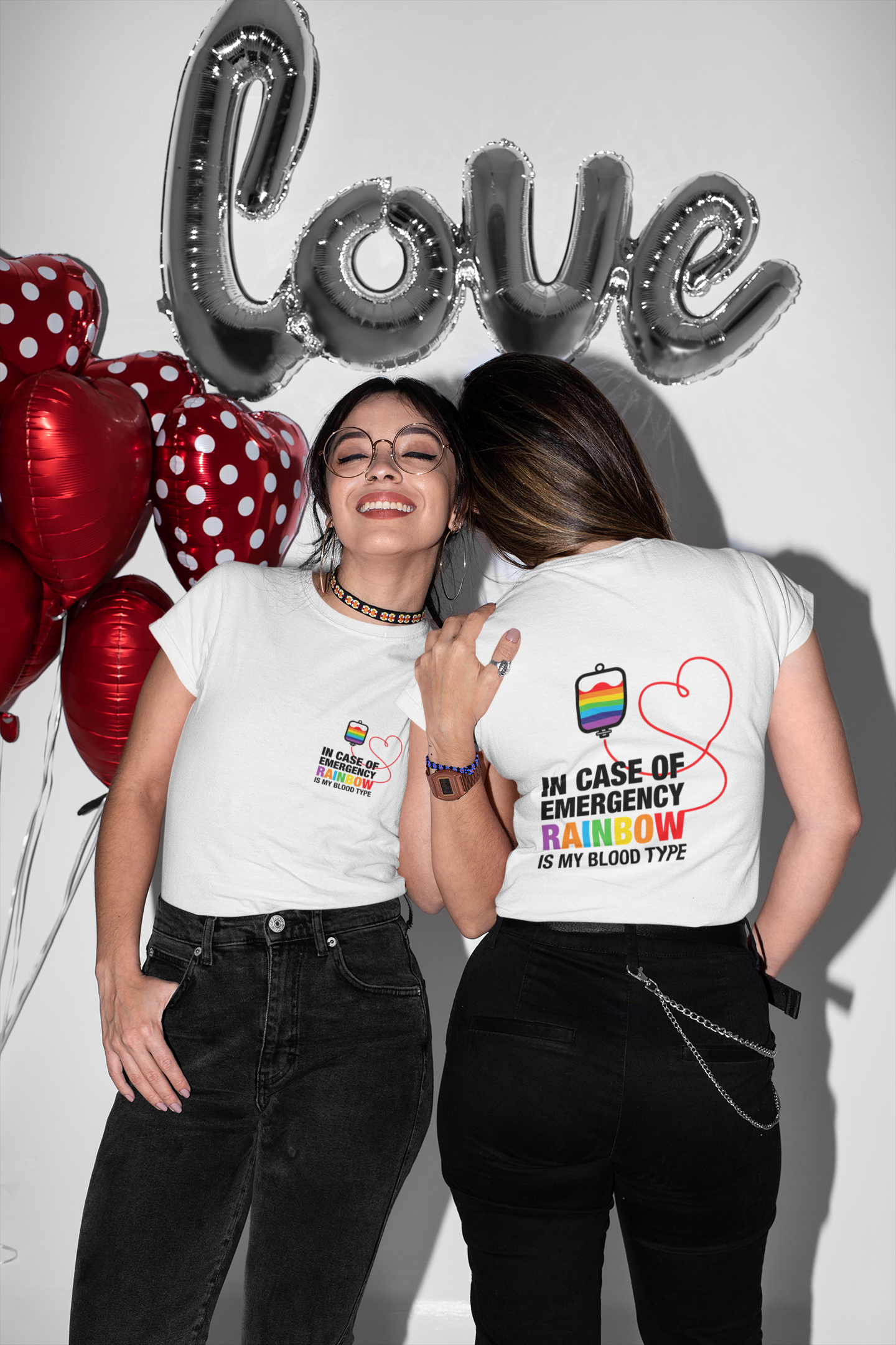 🏳️🌈 In Case of Emergency | Rainbow Is My Blood Type DTF Transfer FT698