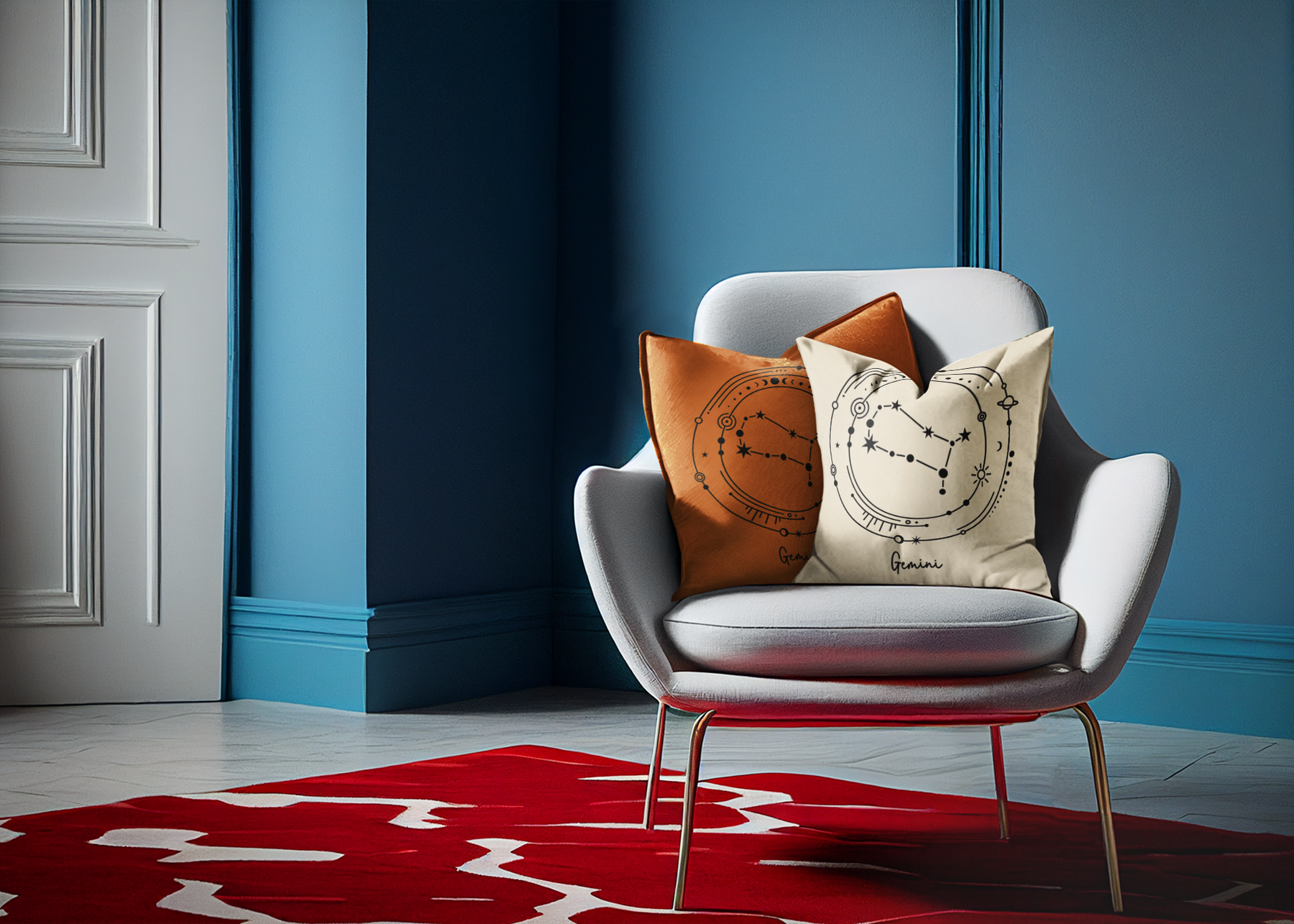 ♊ Gemini – Celestial Symbol | Minimal Astrology DTF Transfer FT792