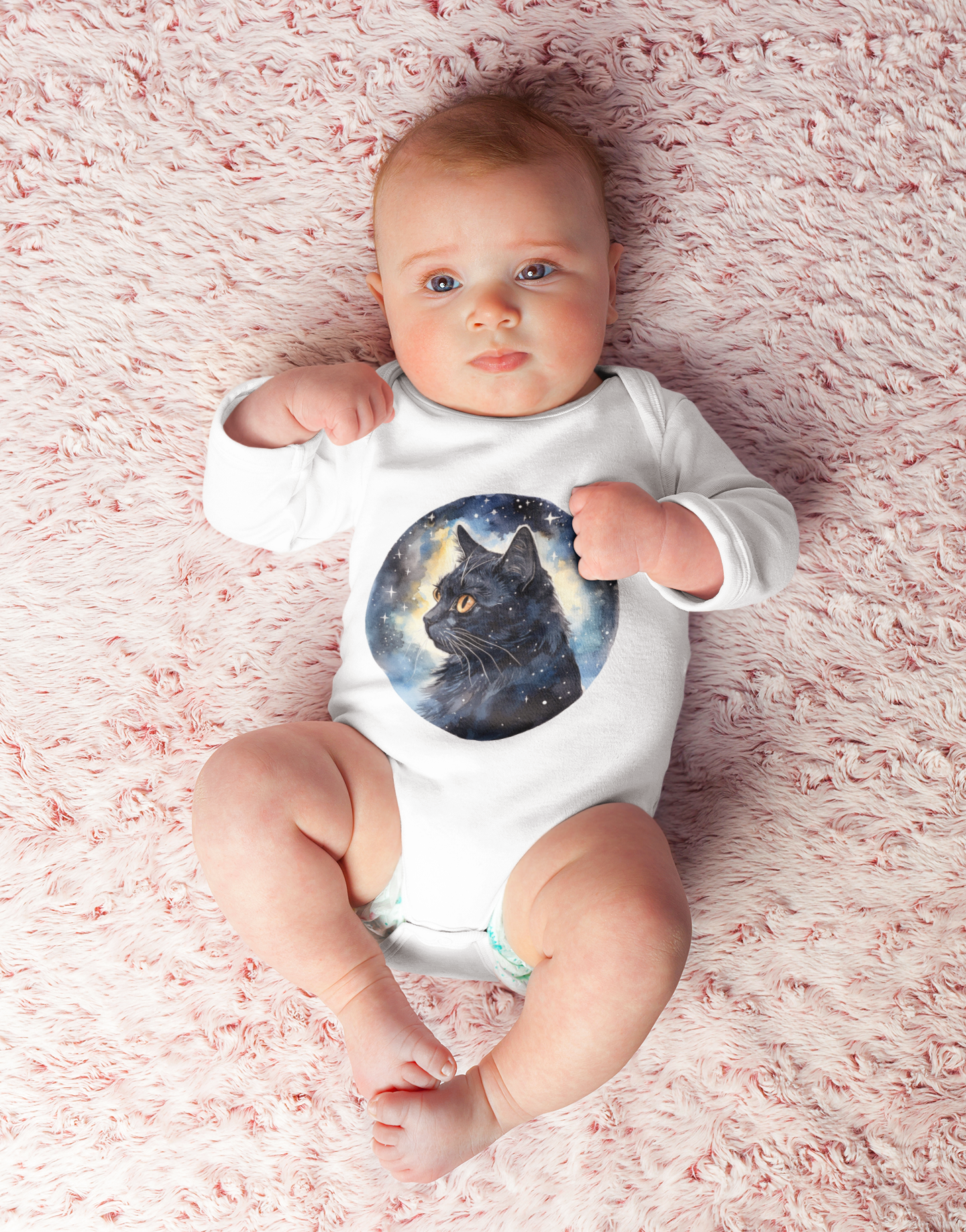 🌙🐈 The Noble Cat of the Night Design DTF Transfer FT230