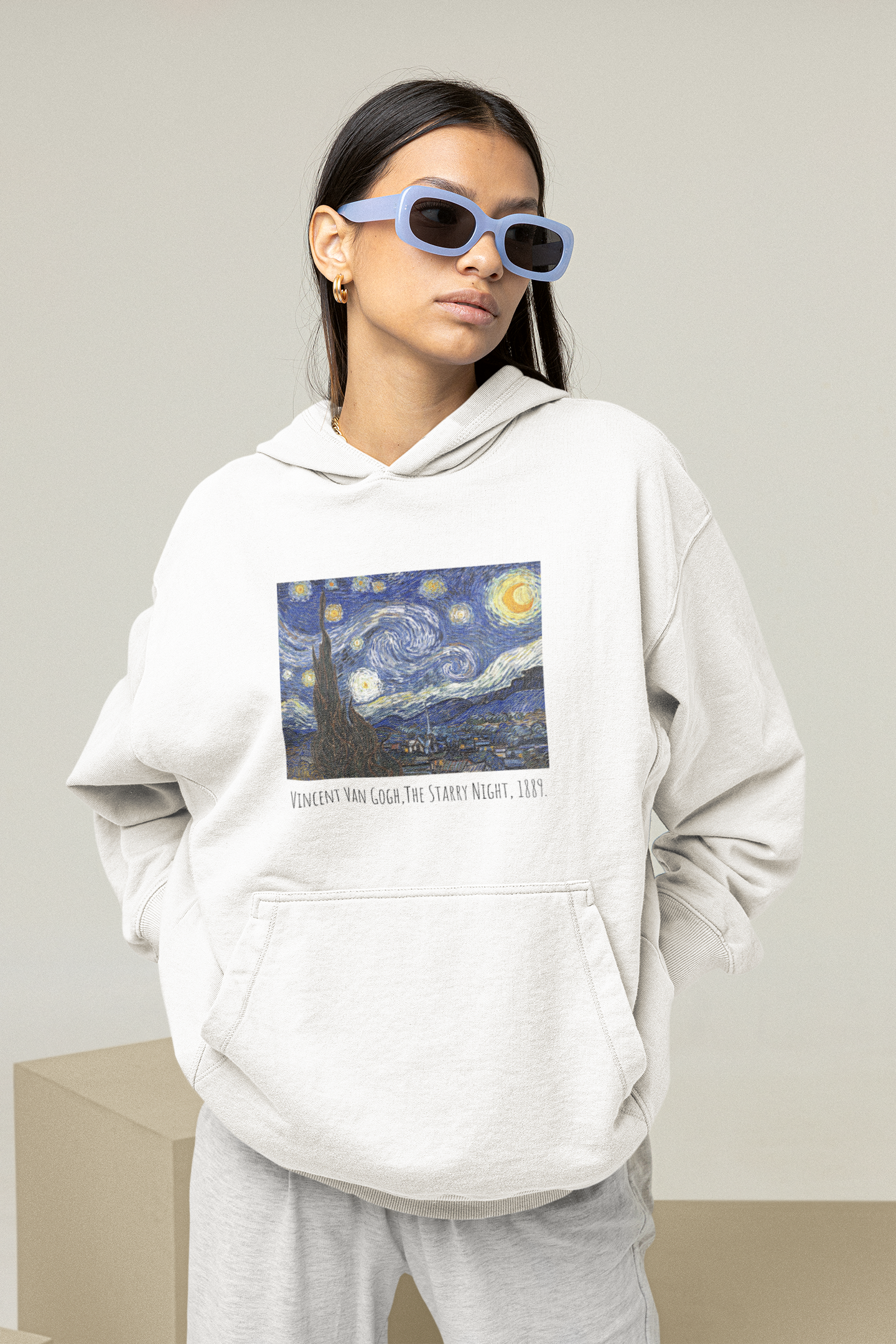 🌌✨ “The Starry Night” DTF Transfer in Black FT515