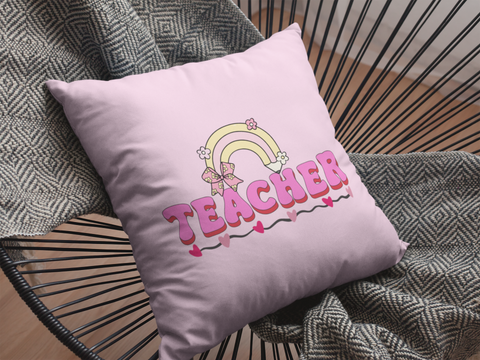 🌈 Teacher Rainbow Love – Valentine’s Day | DTF Transfer FT1122