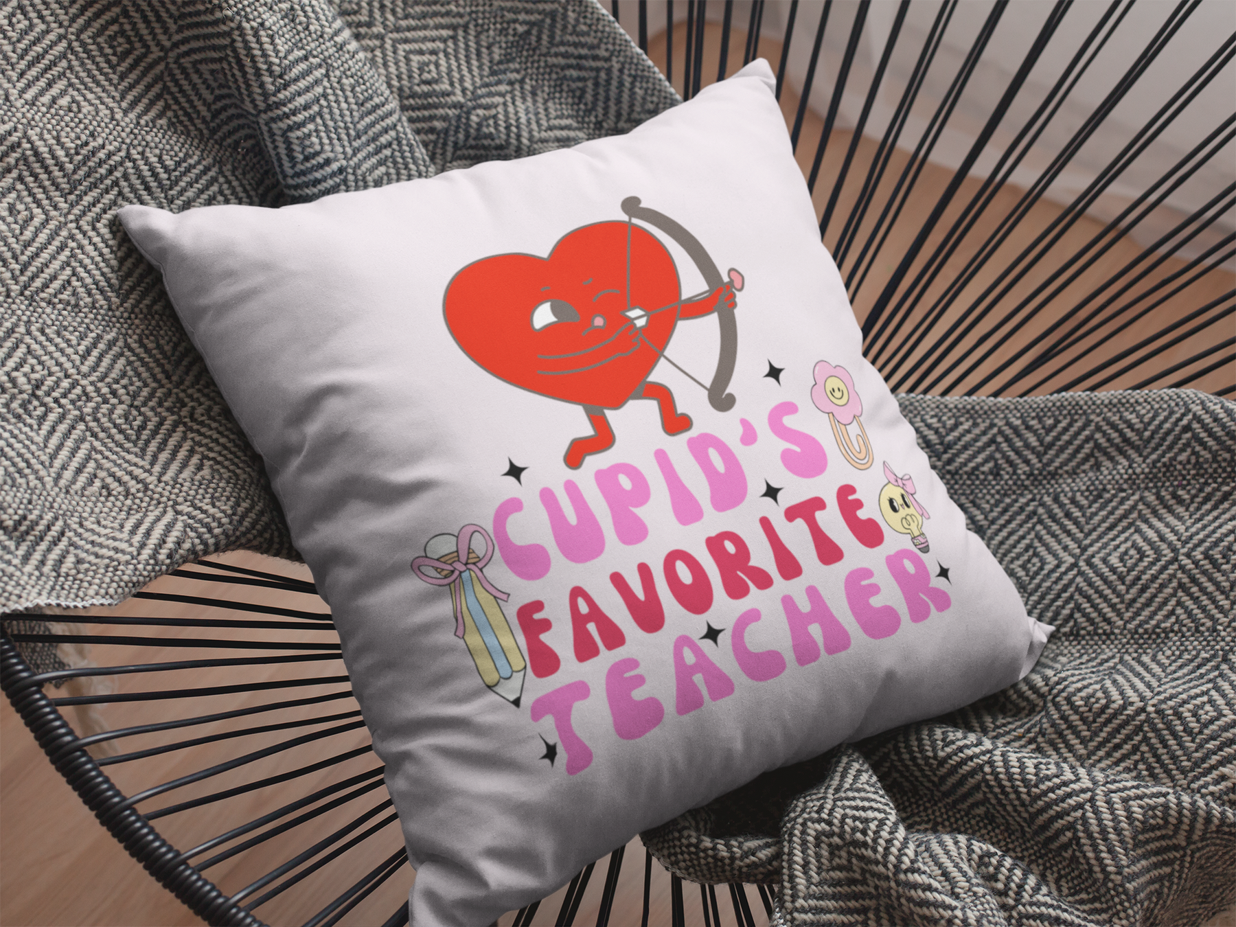 💘 Cupid’s Favorite Teacher - Valentine Teacher Shirt Design | DTF Transfer FT1126