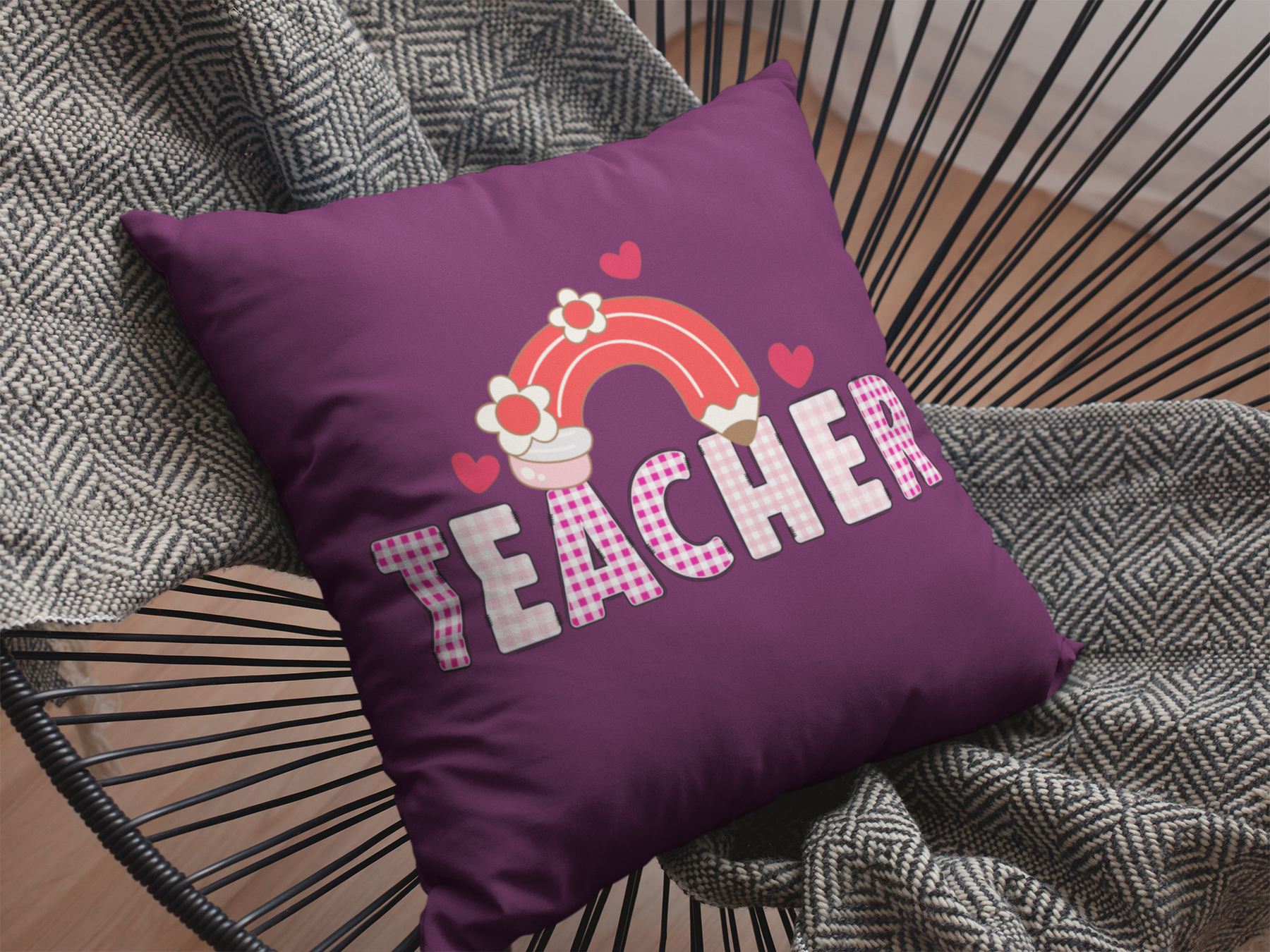 ✏️ Teacher – Valentine’s Day | DTF Transfer FT1118