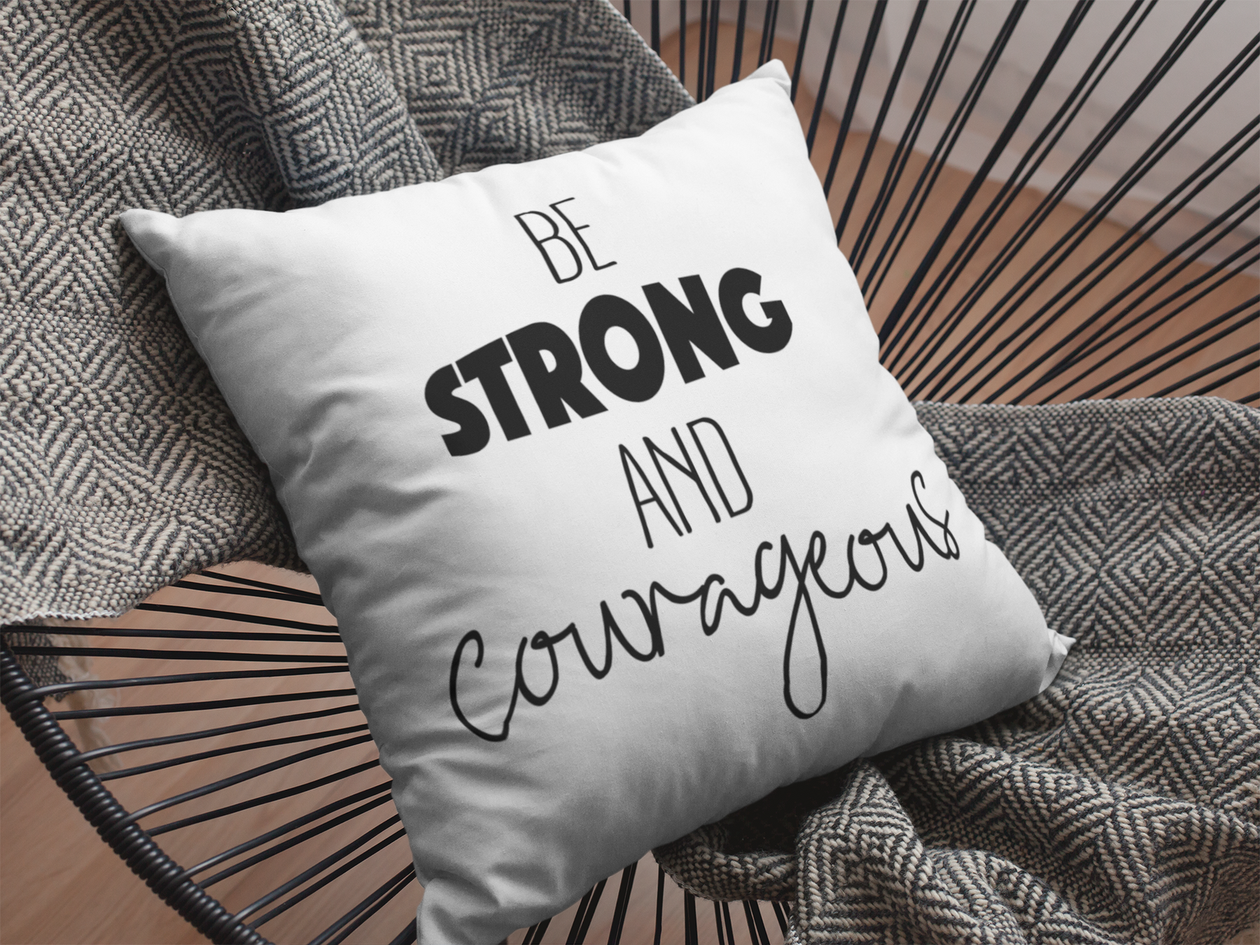 🖤🔥 Be Strong and Courageus | DTF Transfer FT926