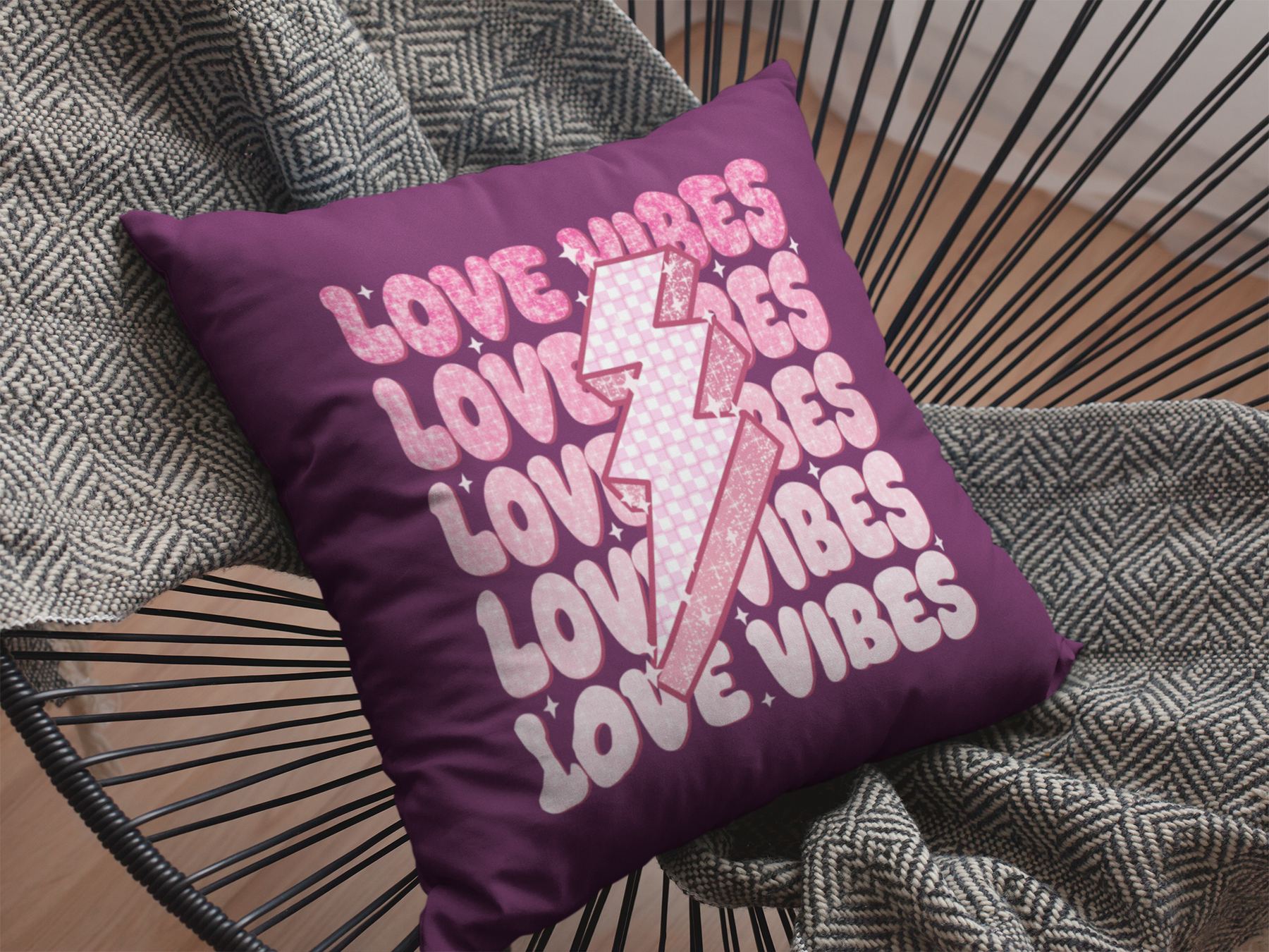 💖⚡ LOVE VIBES – Valentine’s Day | DTF Transfer FT1082