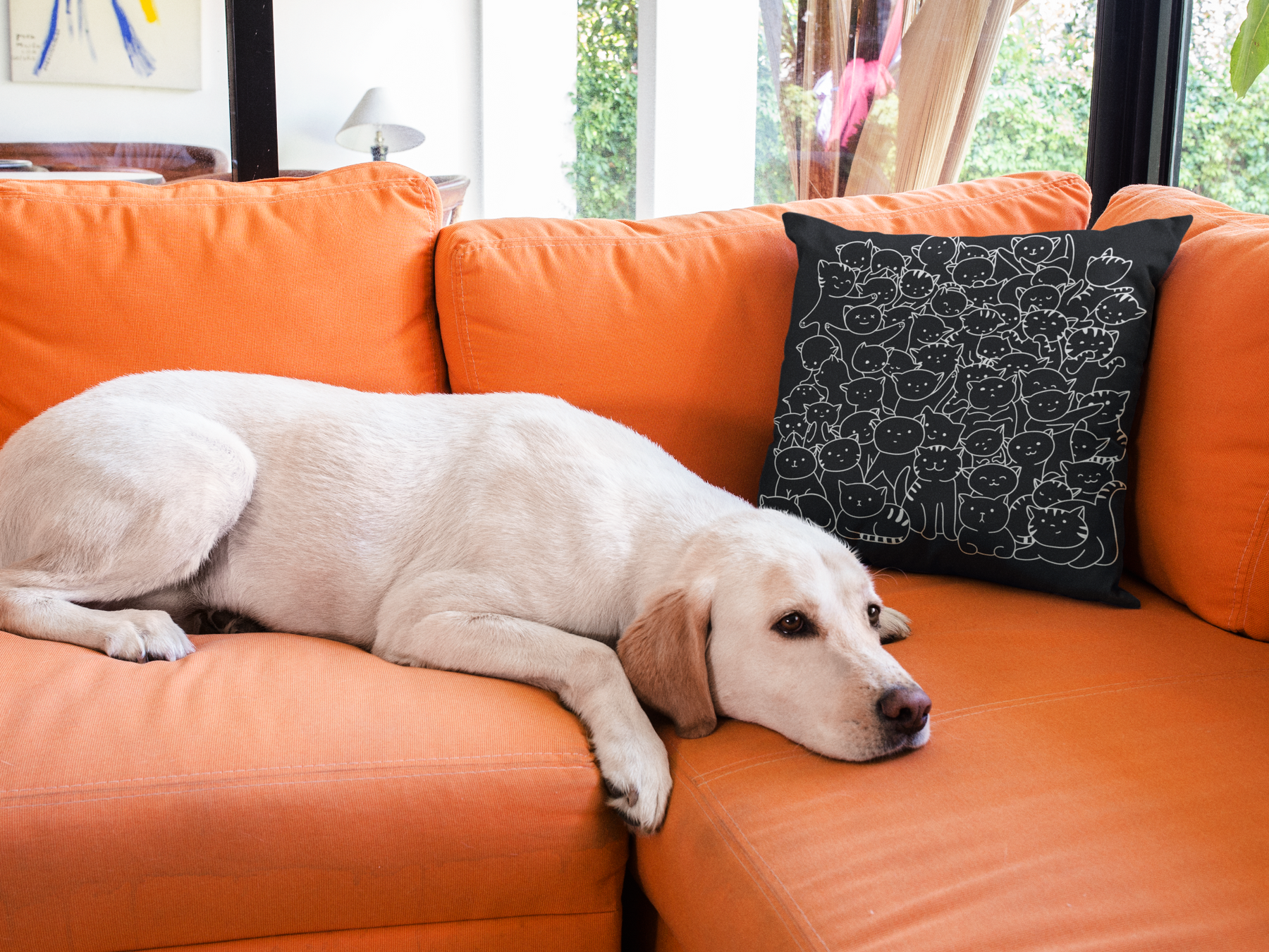 🐱🖤 Cat Crowd | Minimal Line Art DTF Transfer FT758