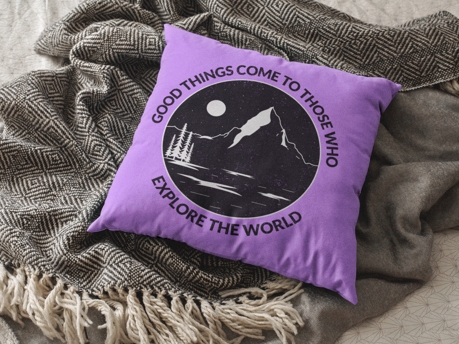 🌍🌙 Good Things Come to Those Who Explore the World  |  DTF Transfer FT850