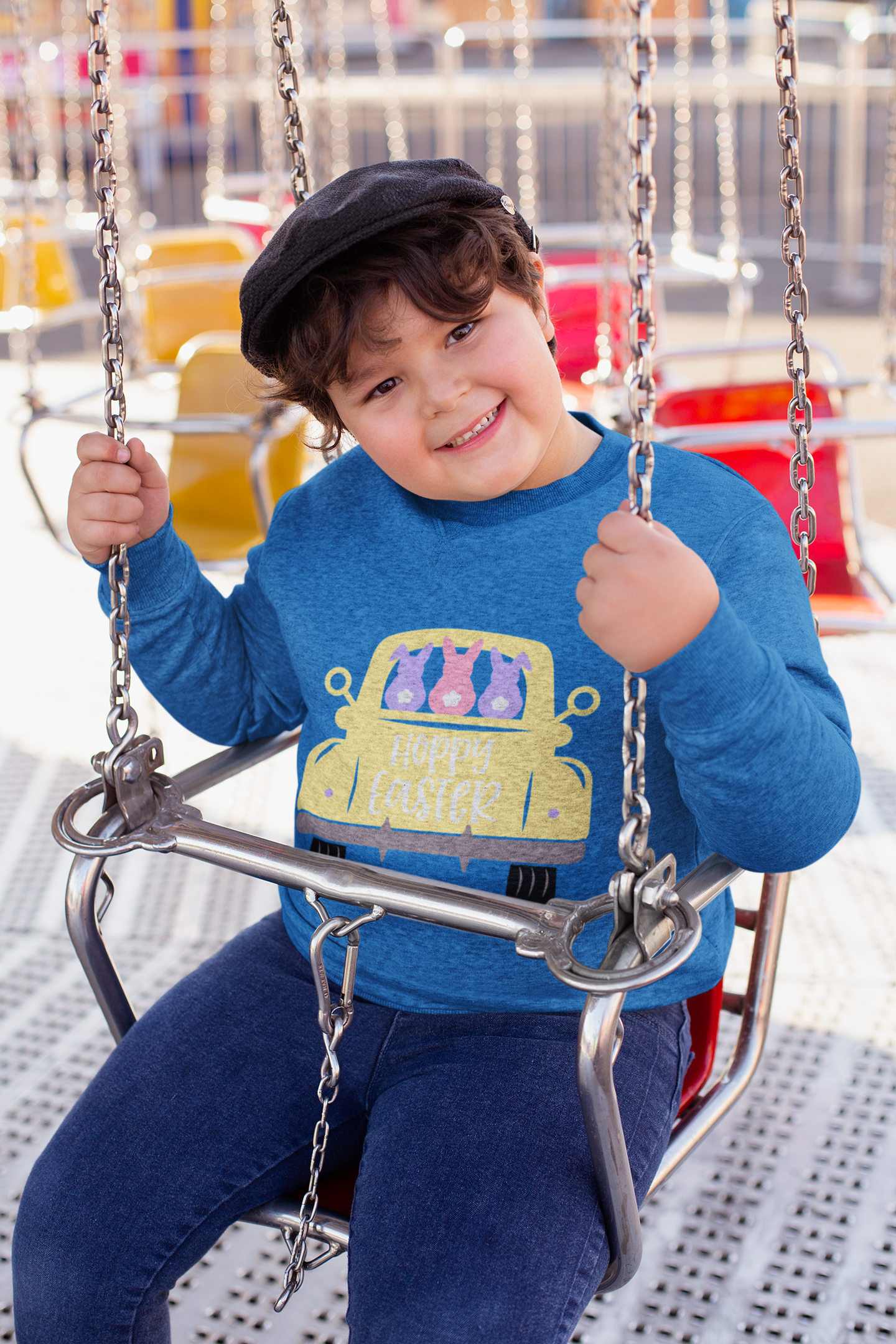 🚗 Hoppy Easter Cute Bunny Truck Design DTF Transfer FT362