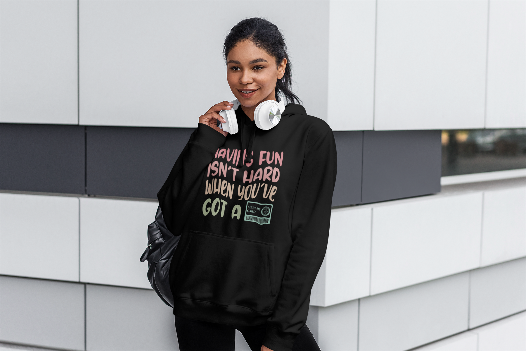 📚 Having Fun Isn’t Hard When You’ve Got a Library Card Colourful Design DTF Transfer FT332