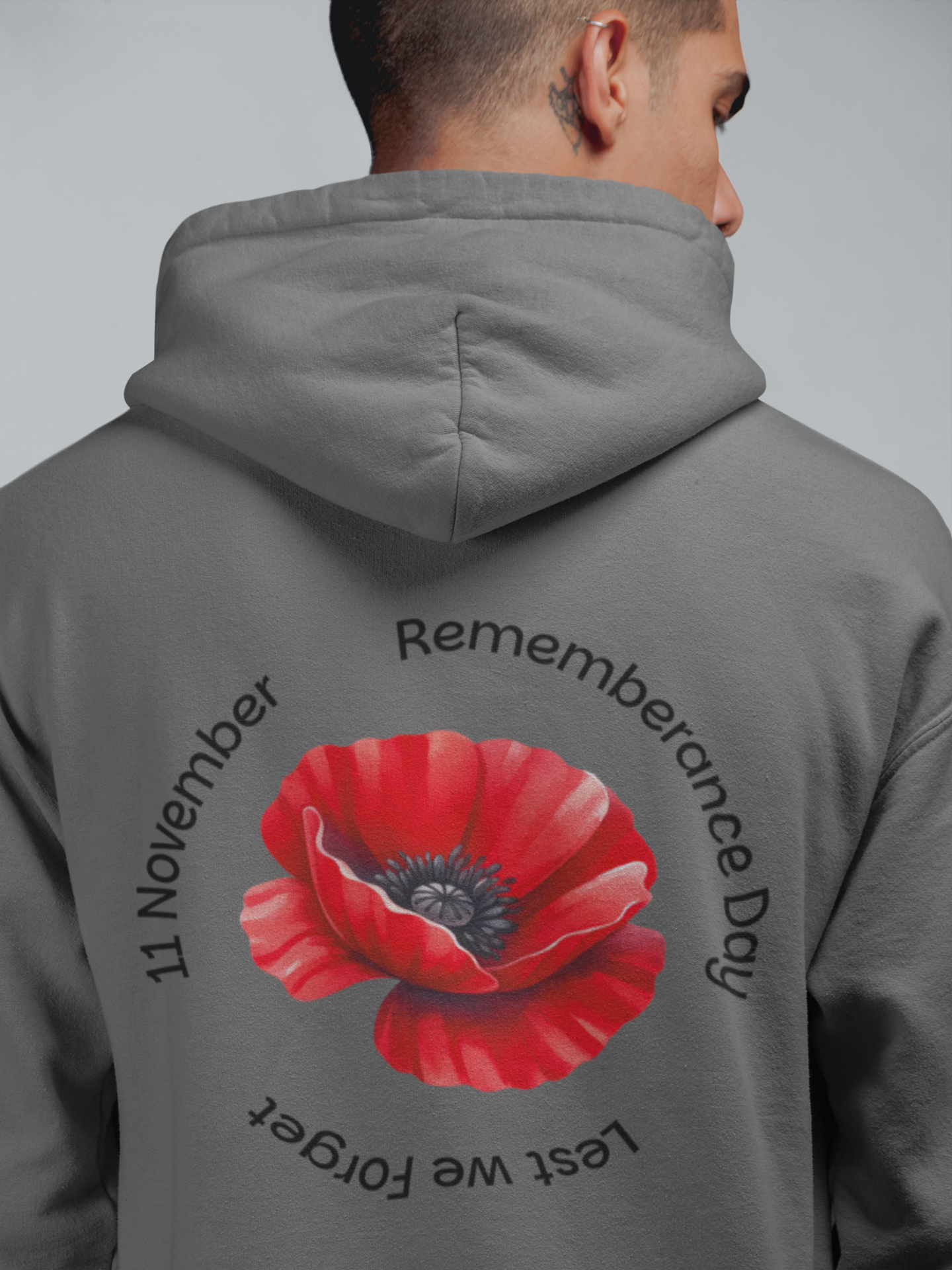 🌹 "Eternal Bloom" | Remembrance Day Classic Design DTF Transfer FT999