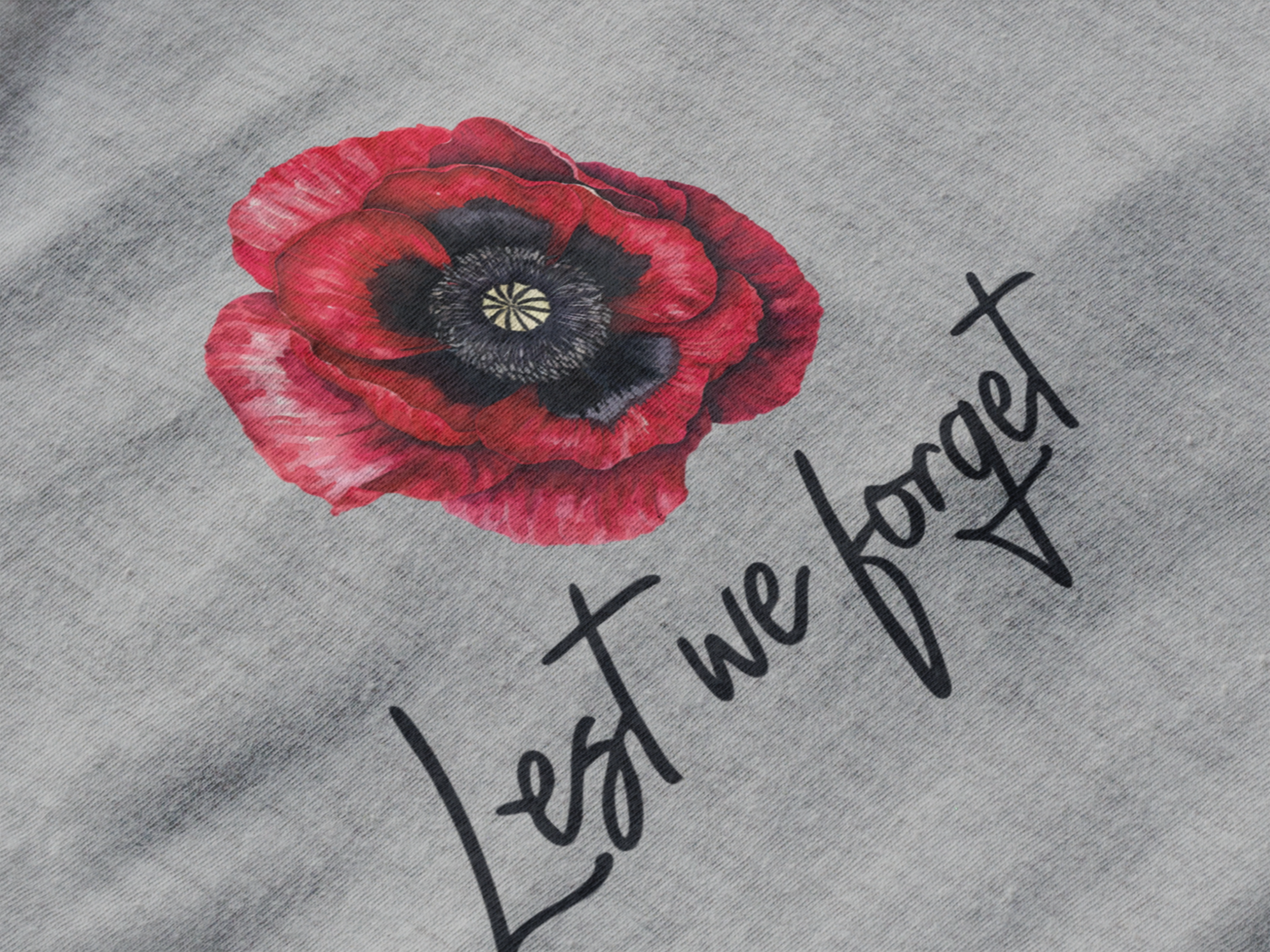 🌹 Lest We Forget Design DTF Transfer FT983