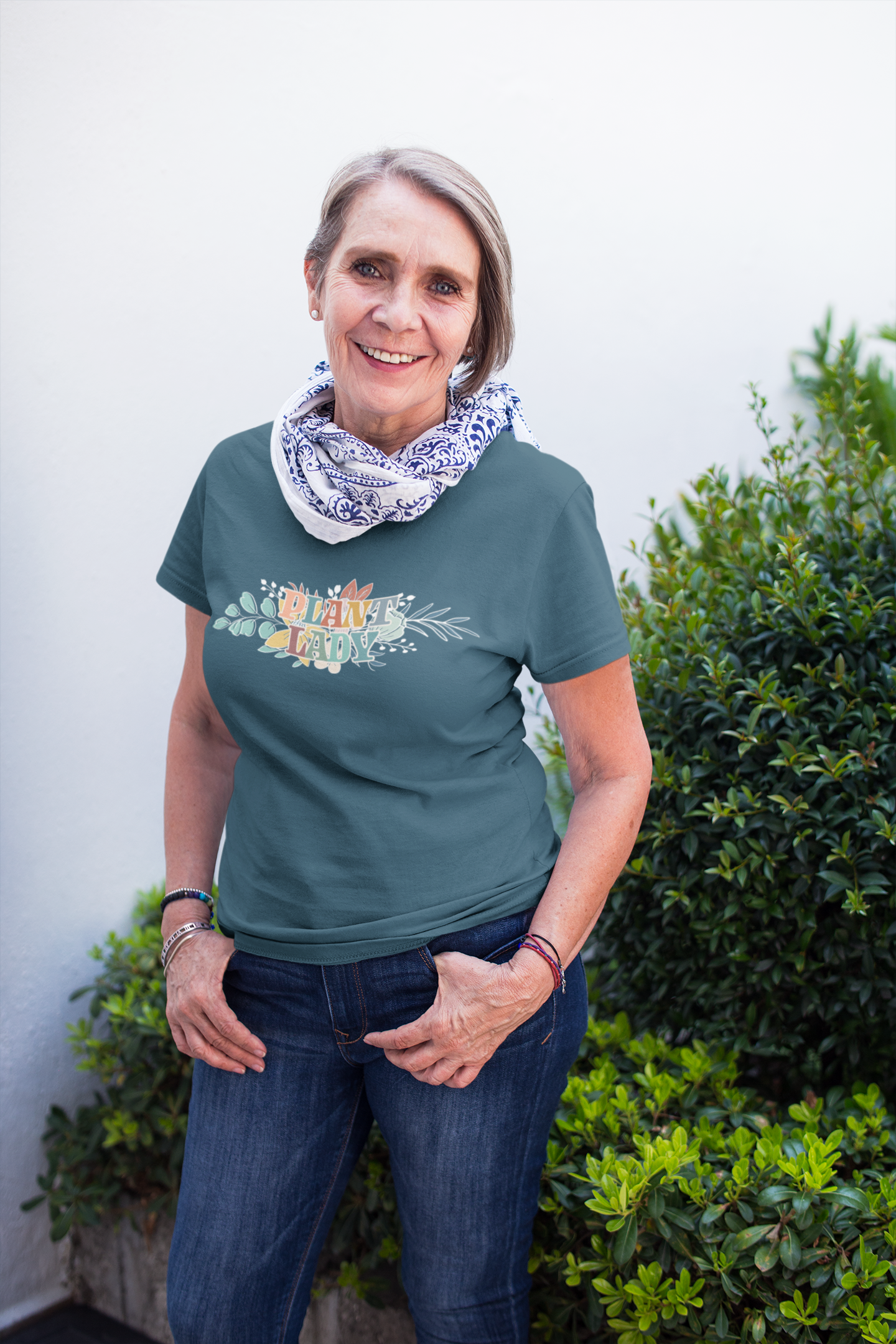 🌿🌸 PLANT LADY – Floral Typography DTF Transfer FT618