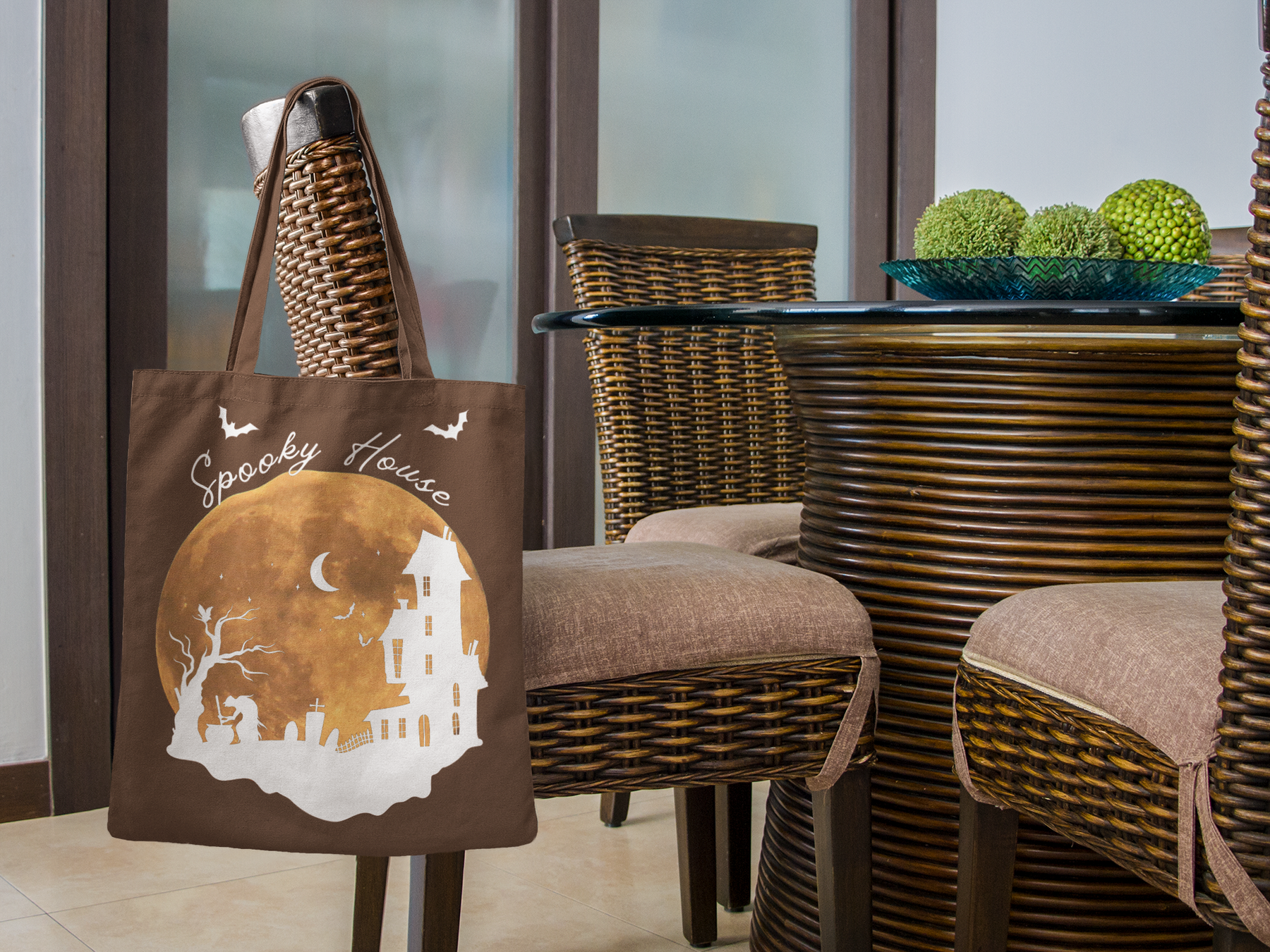 🌕 Haunted Moon Silhouette DTF Transfer FT546