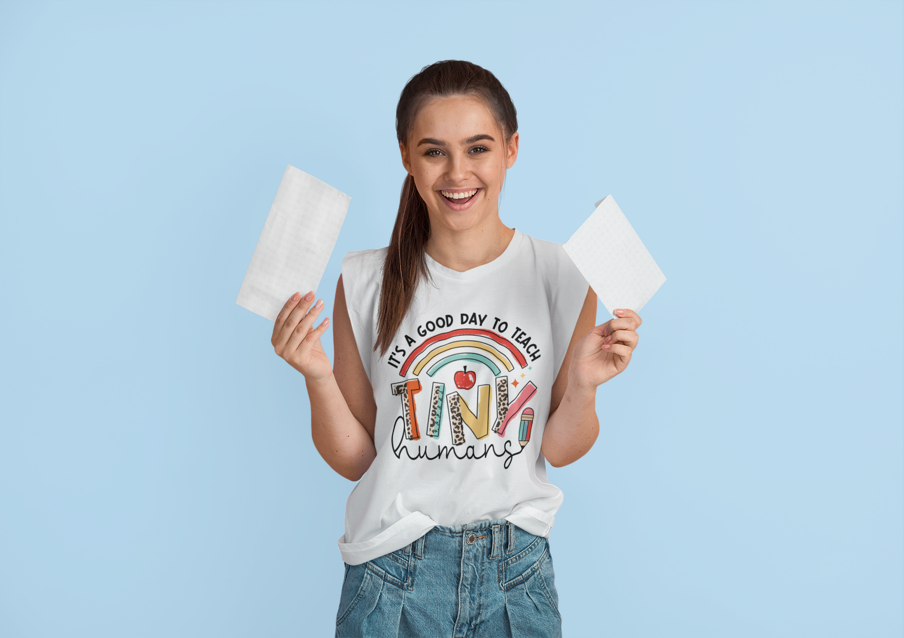 🌈🍎 Tiny – Teacher Icons | Playful School DTF Transfer FT798