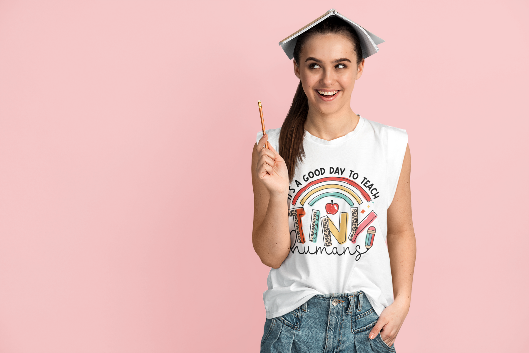 🌈🍎 Tiny – Teacher Icons | Playful School DTF Transfer FT798